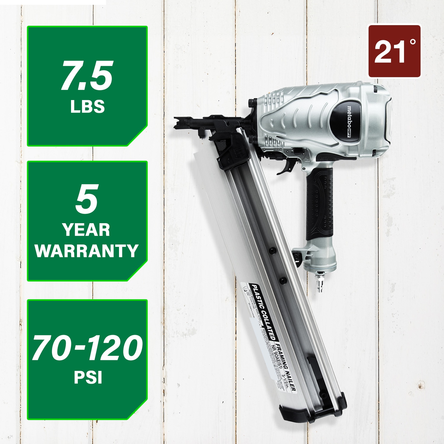 Metabo HPT NR90AES1M Cordless-Nailer - View #9