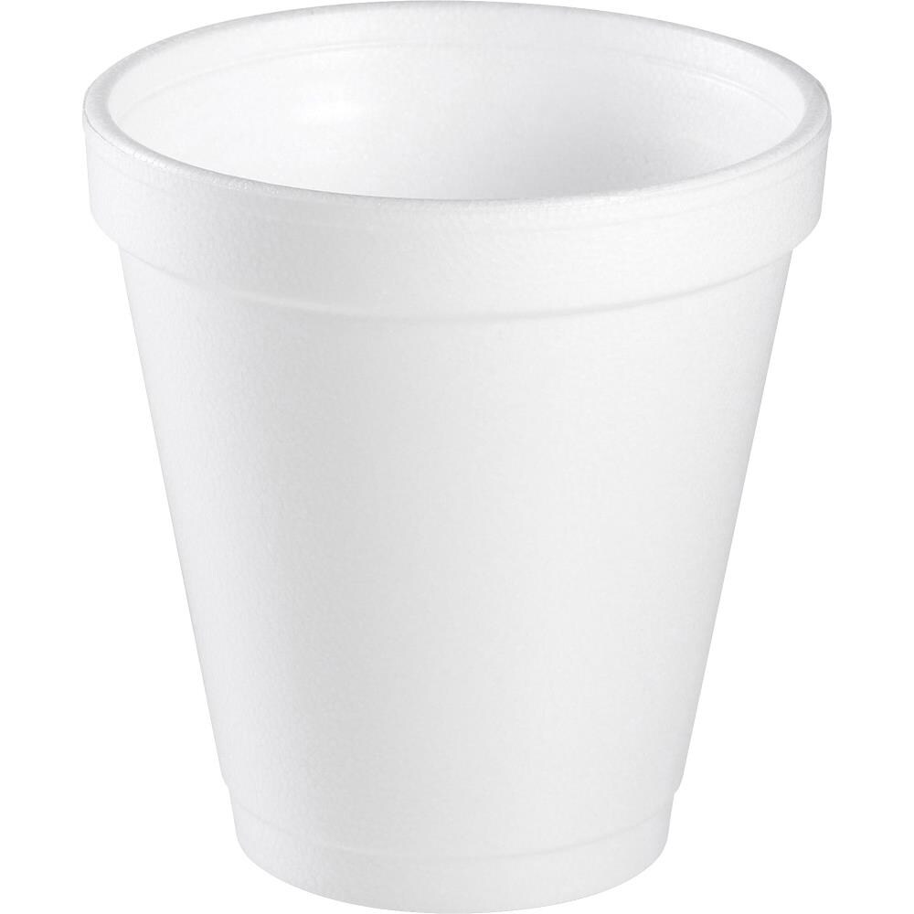 Dart Drink Foam Cups, 12 oz, White