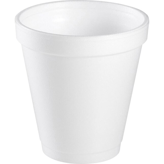 Dart 25-Count 10-oz White Eps Foam Disposable Cups in the Disposable Cups  department at