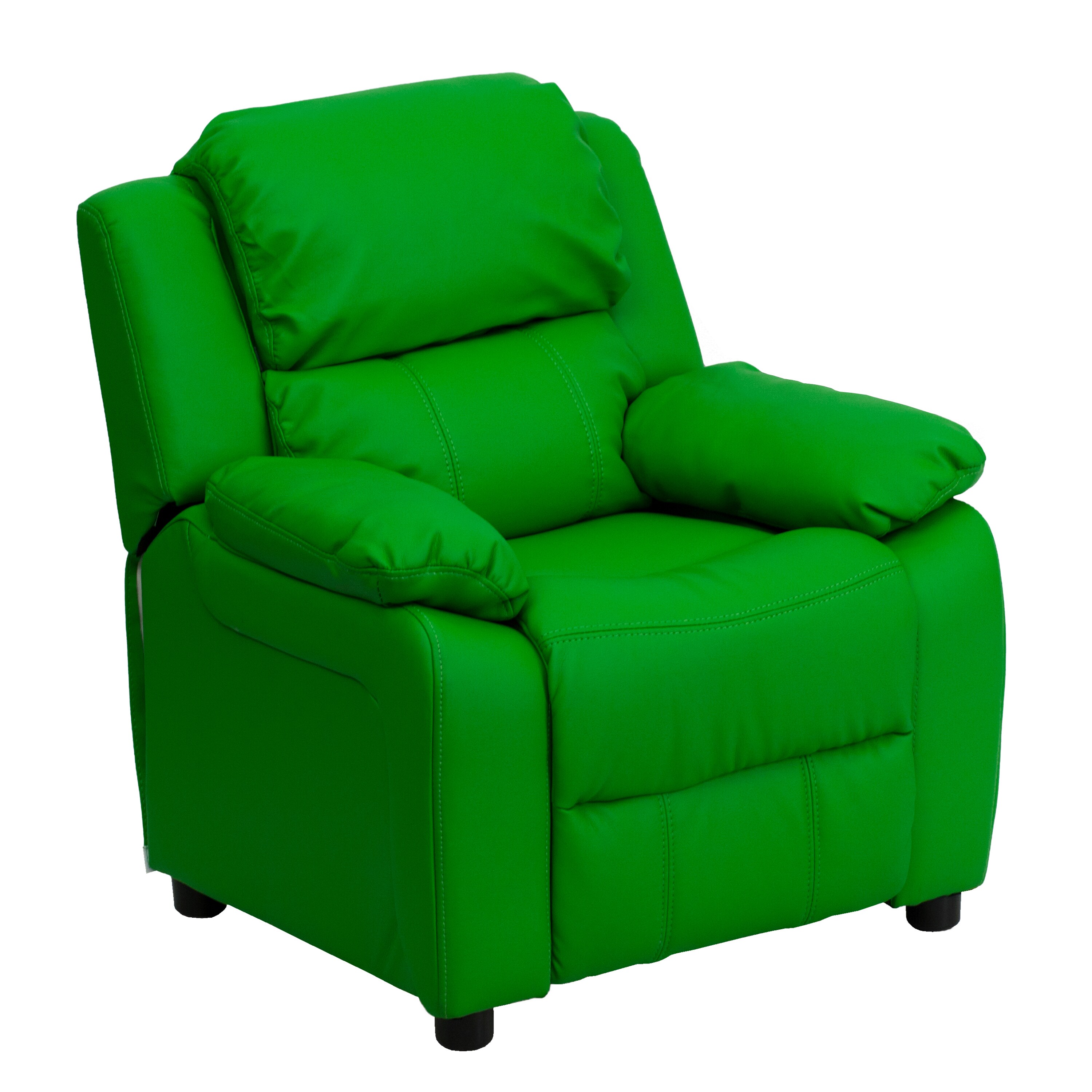 Flash Furniture 847254018319 28-in Green Vinyl Upholstered Kids Accent Chair