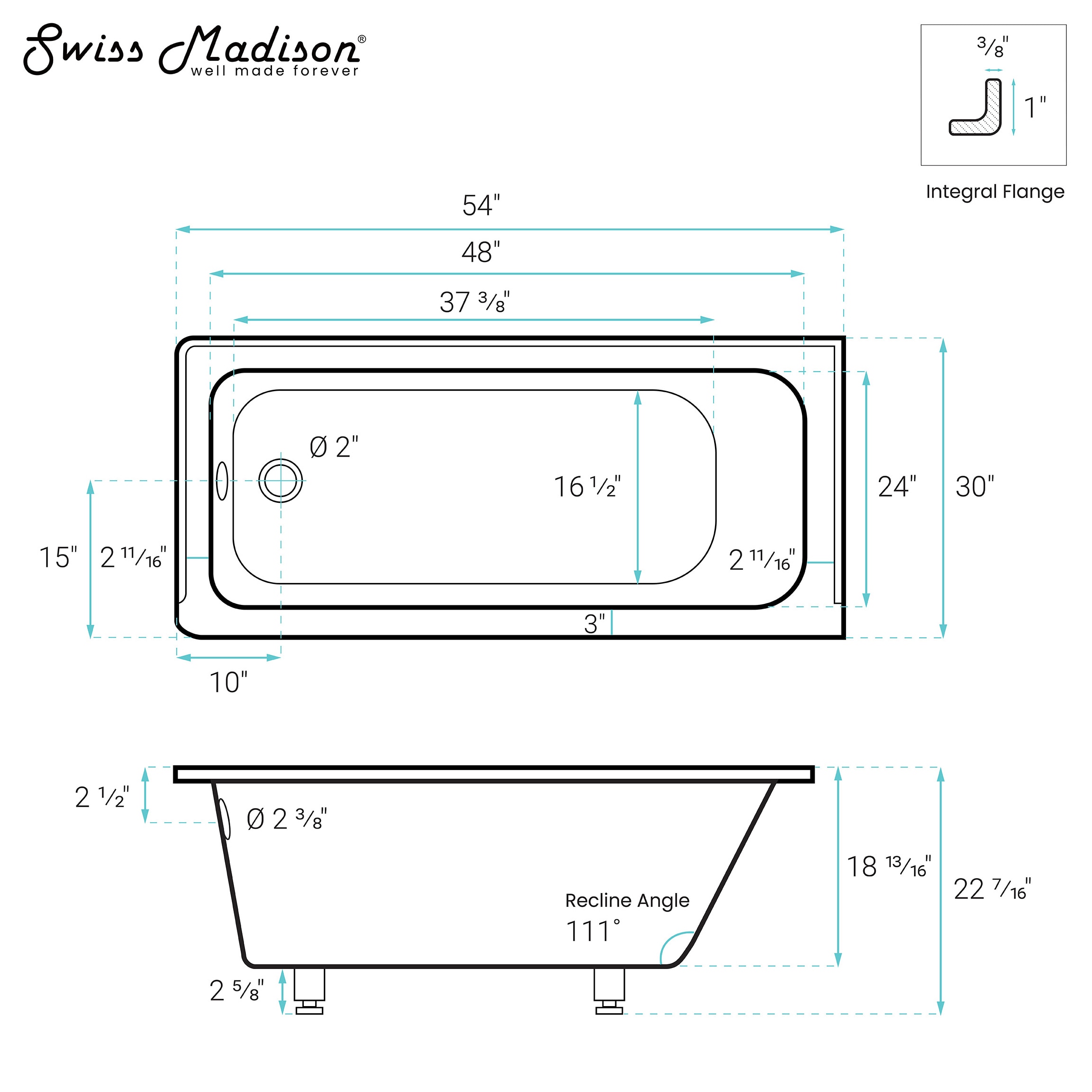 Swiss Madison SM-25-ABLAU27WH bathtubs - View #5