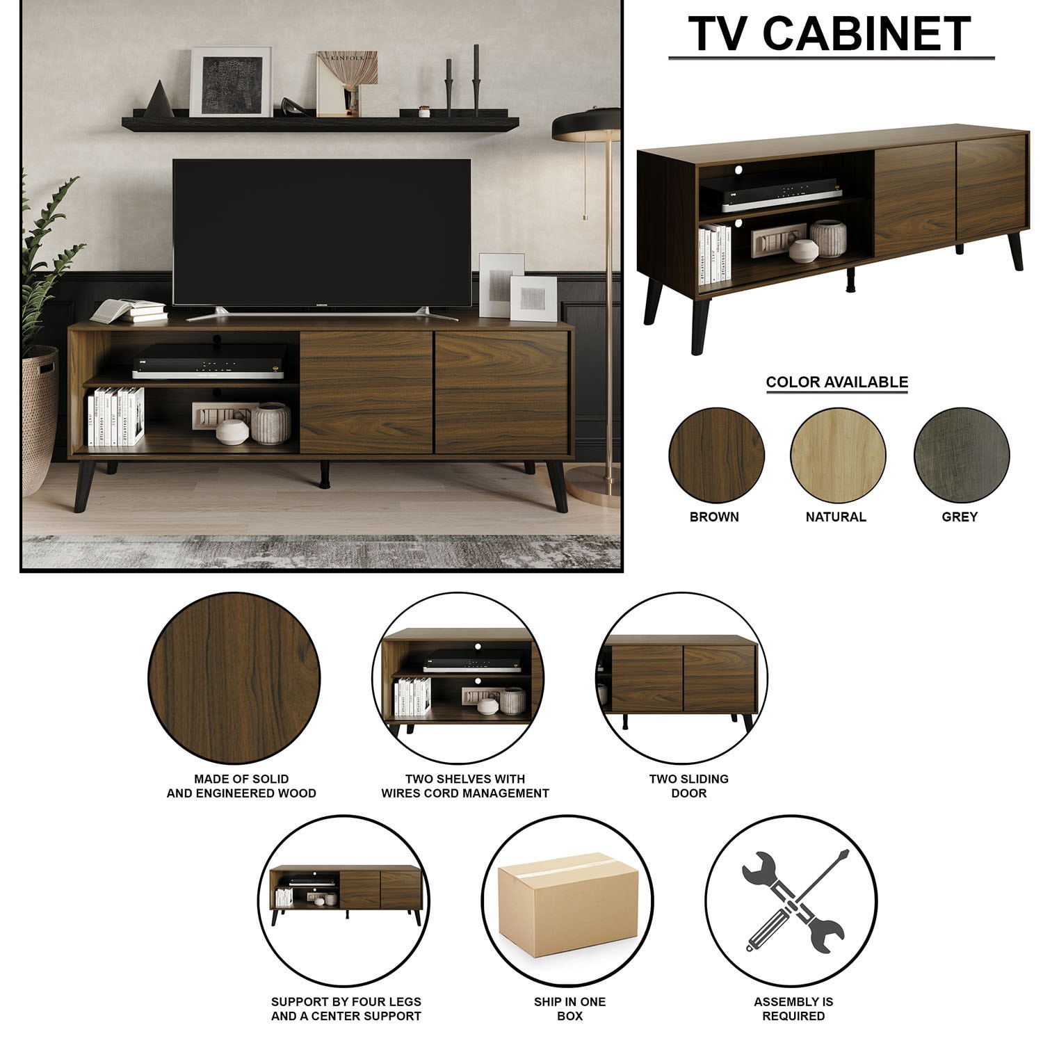 ChaletPosh C7048TV-LOK Tv-Stands - View #10