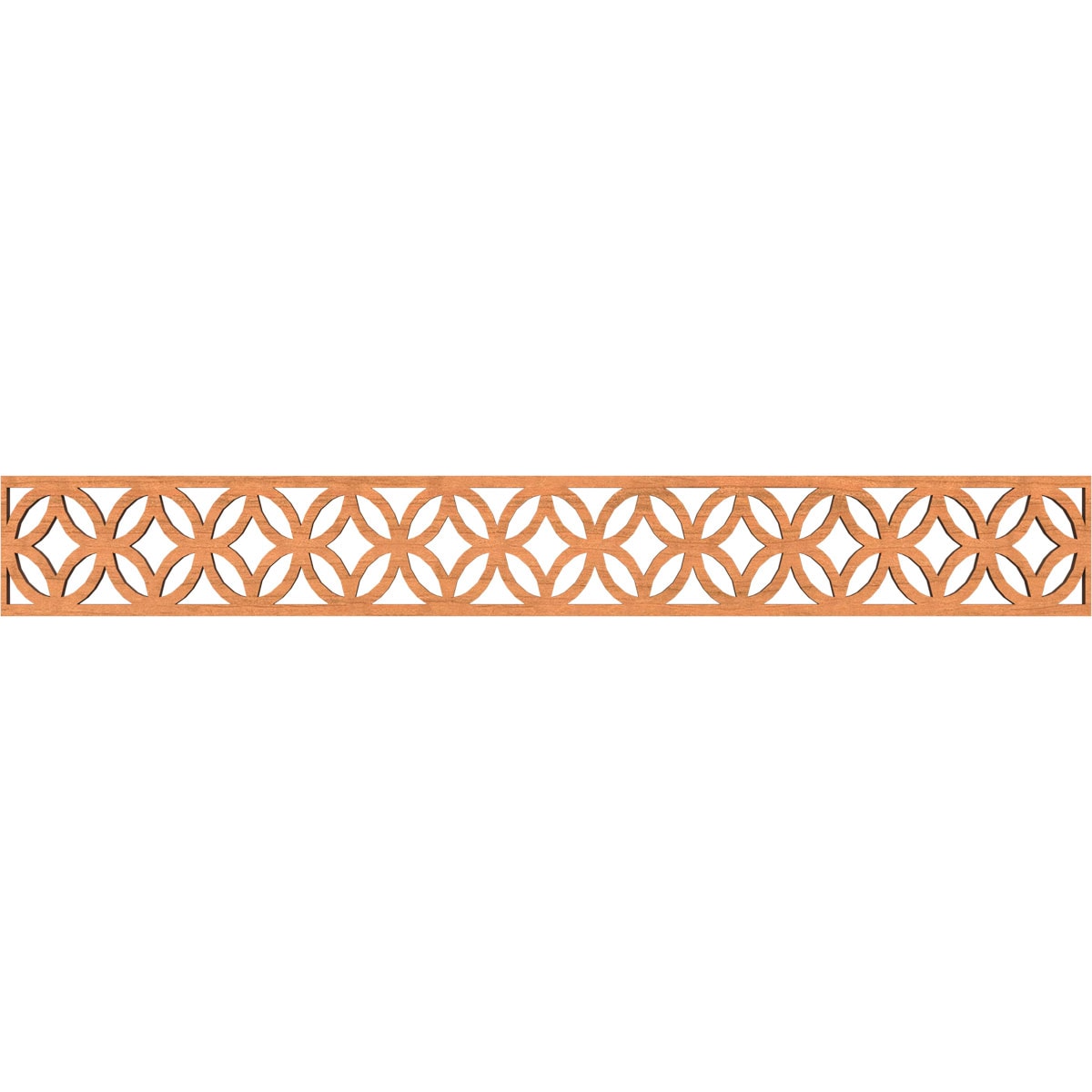 Ekena Millwork MLDB06X46CROCH Crosby Fretwork Flat Trim 6-in x 3.86-ft Cherry Brown Unfinished 2156335 Pierced Wall Panel Moulding