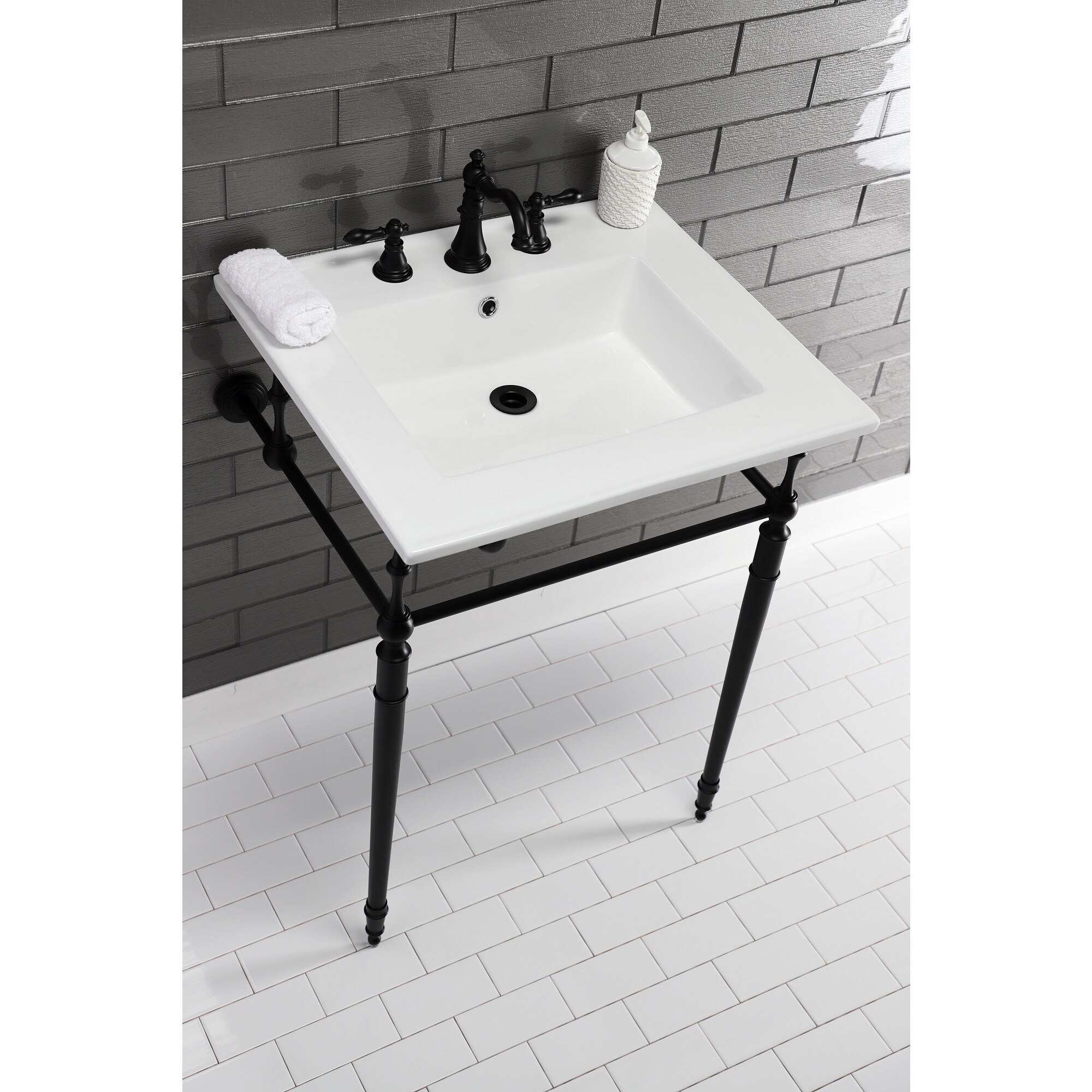 Kingston Brass WLKVPB25227W8MB Bath-Sink - View #10