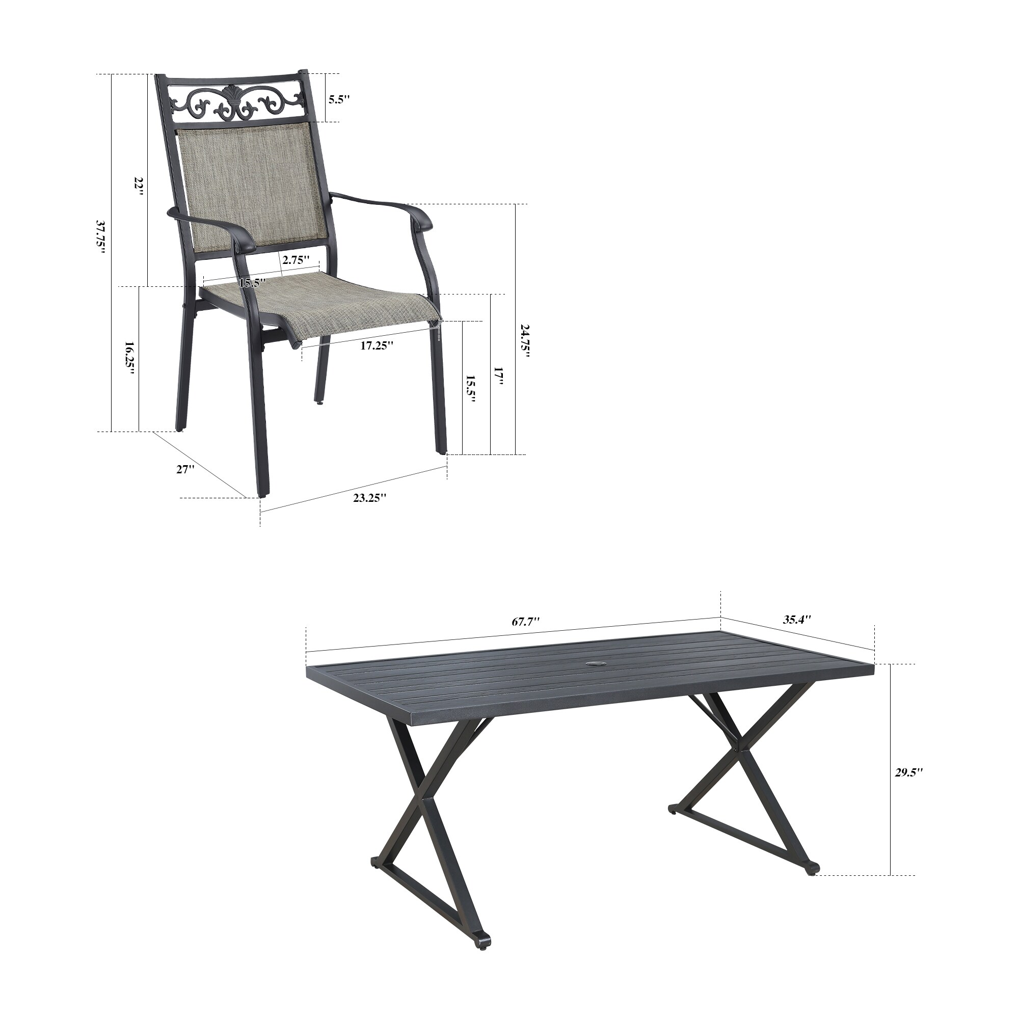 PEAK HOME FURNISHINGS 970383-970429 Patio-Dining-Sets - View #3