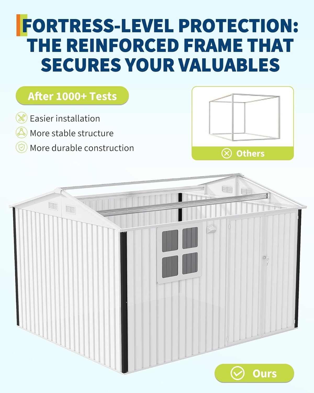 GAOMON CQC-LSYBPE-9RQ1 Metal-Storage-Buildings-Sheds - View #4