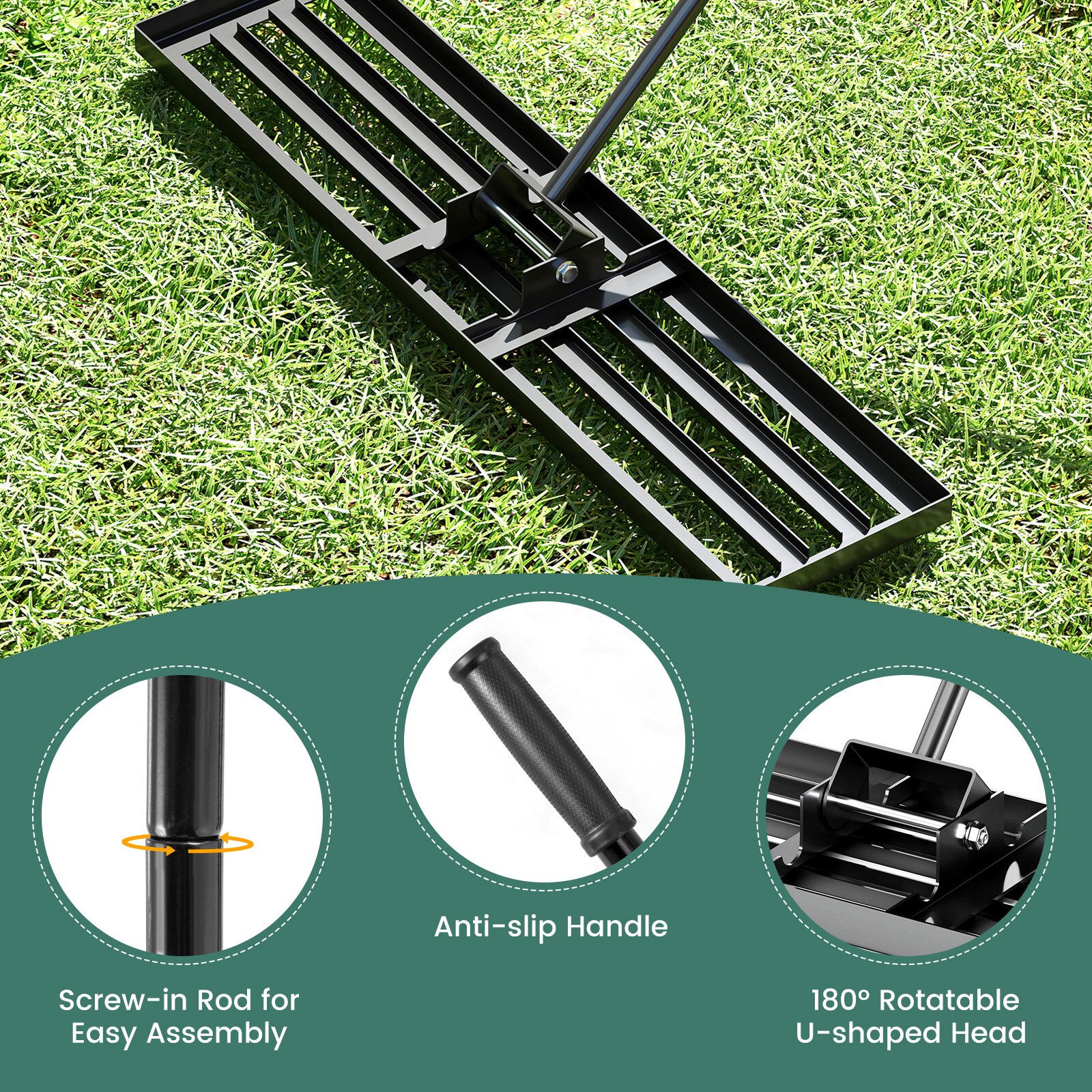 Poinic CWGT4044BK Lawn-Leaf-Rakes - View #6