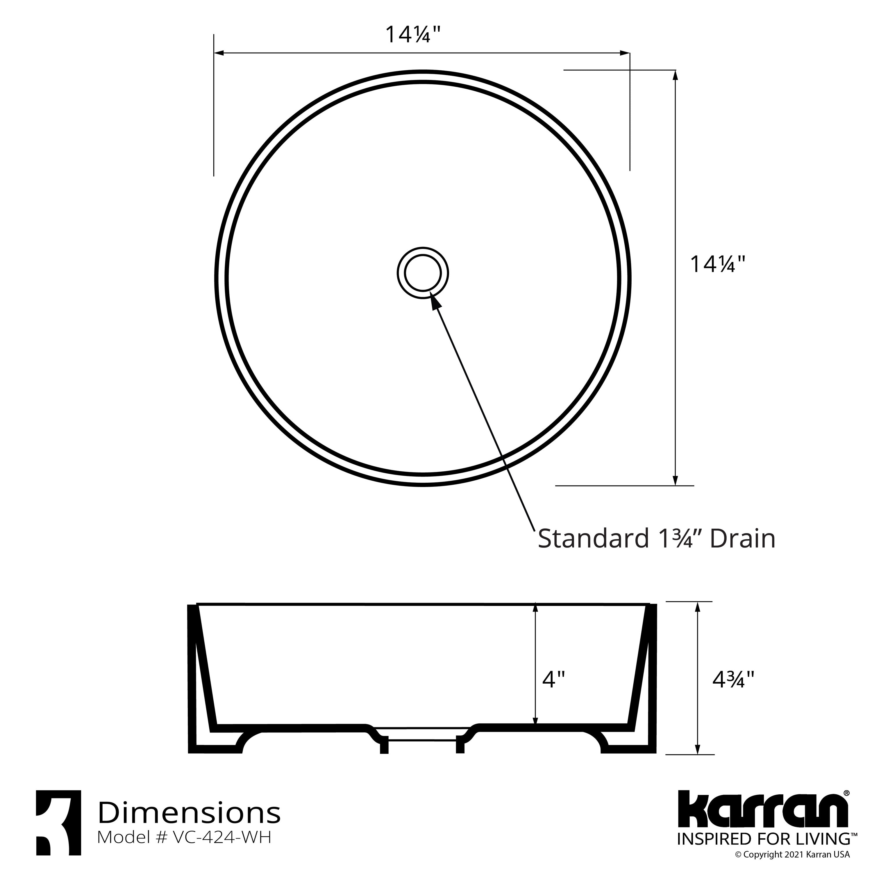 Karran VC-424-WH Bath-Sink - View #3