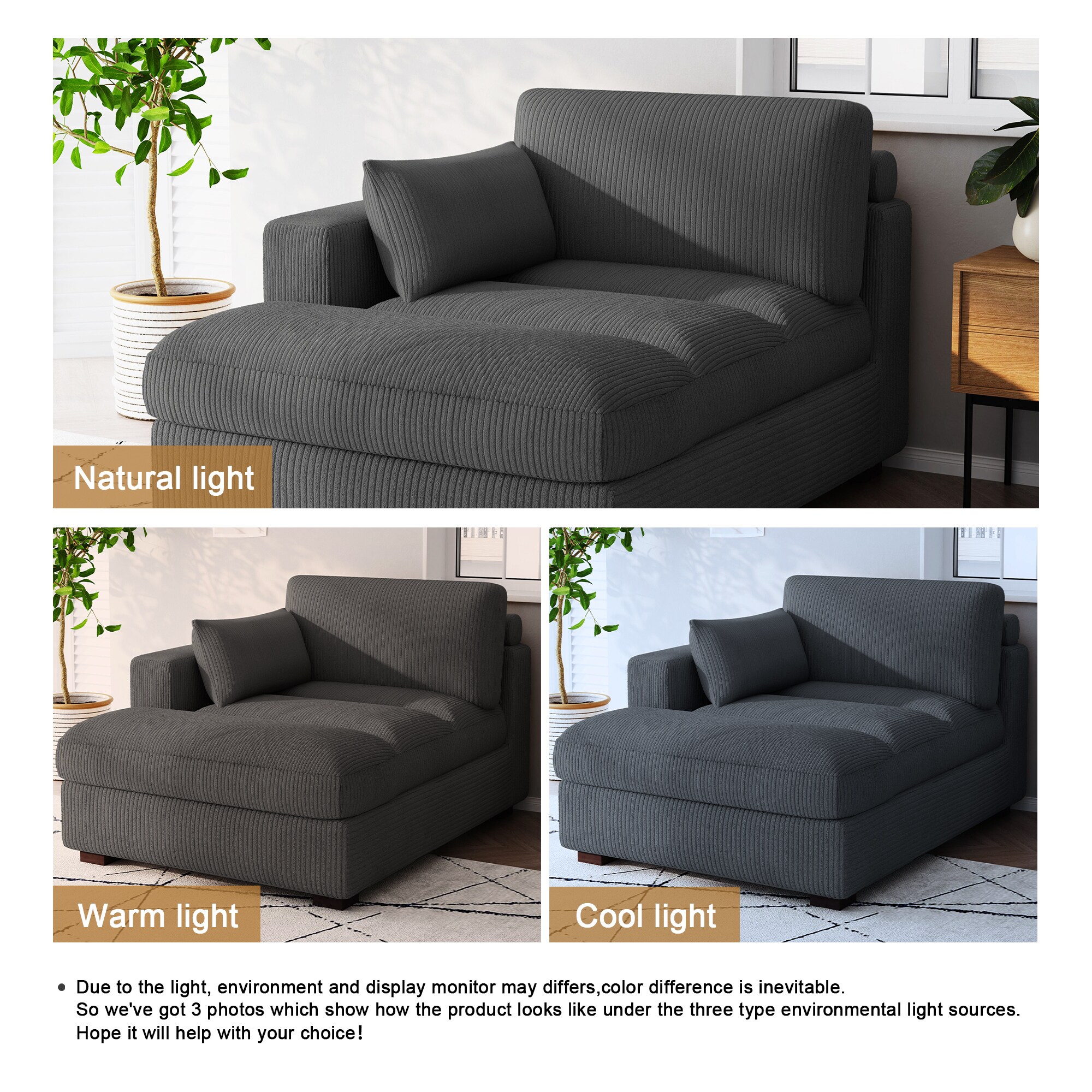 Dreamsidea LS-CS0002-GRAY-R-E1 Chaises-Settees - View #10