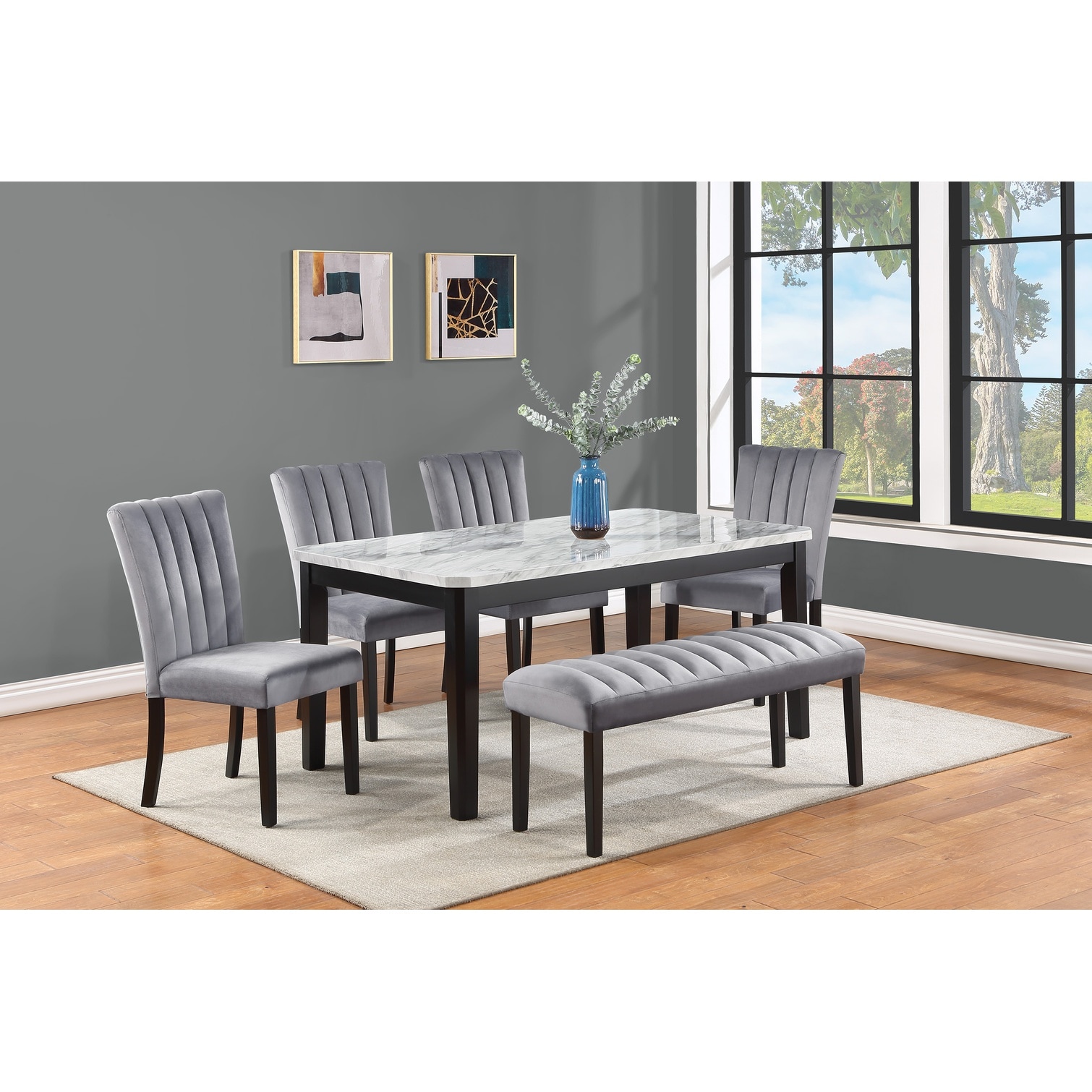 FlowLuxe AQPS2IW0PYWH Dining-Benches - View #6