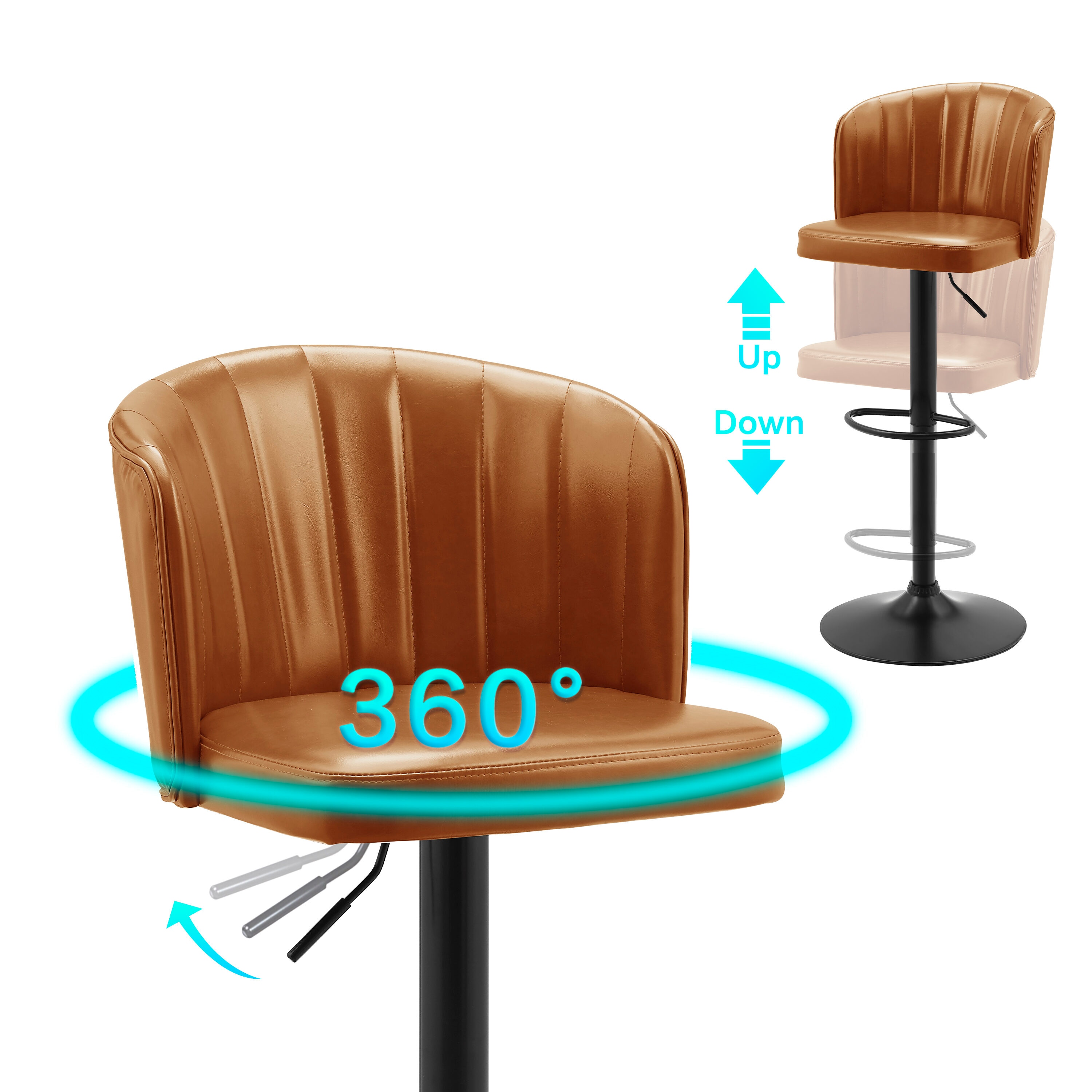 Art Leon BS007-2-BR stools - View #2