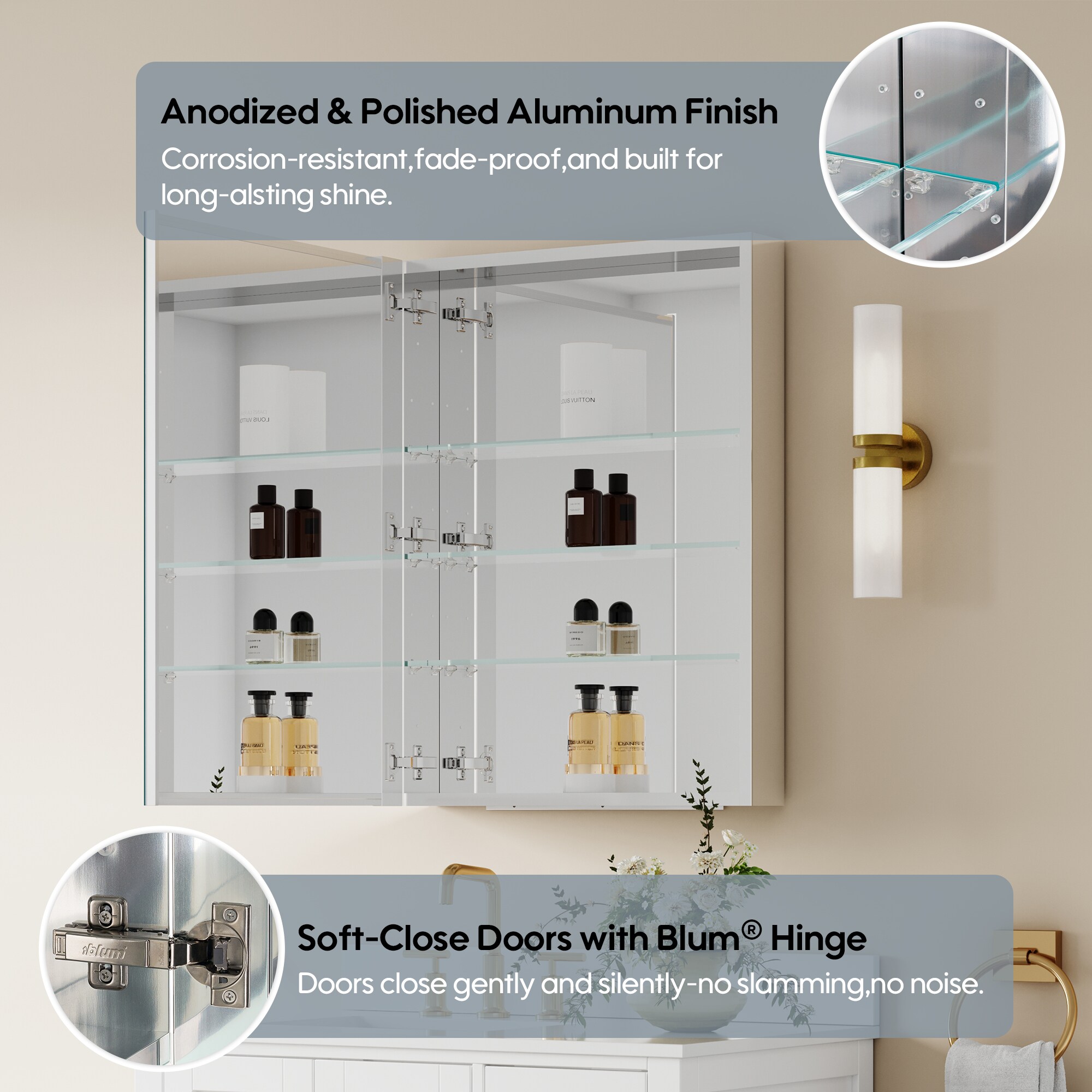 CALVON CAH-ZR2432 Bathroom-Medicine-Cabinets - View #5