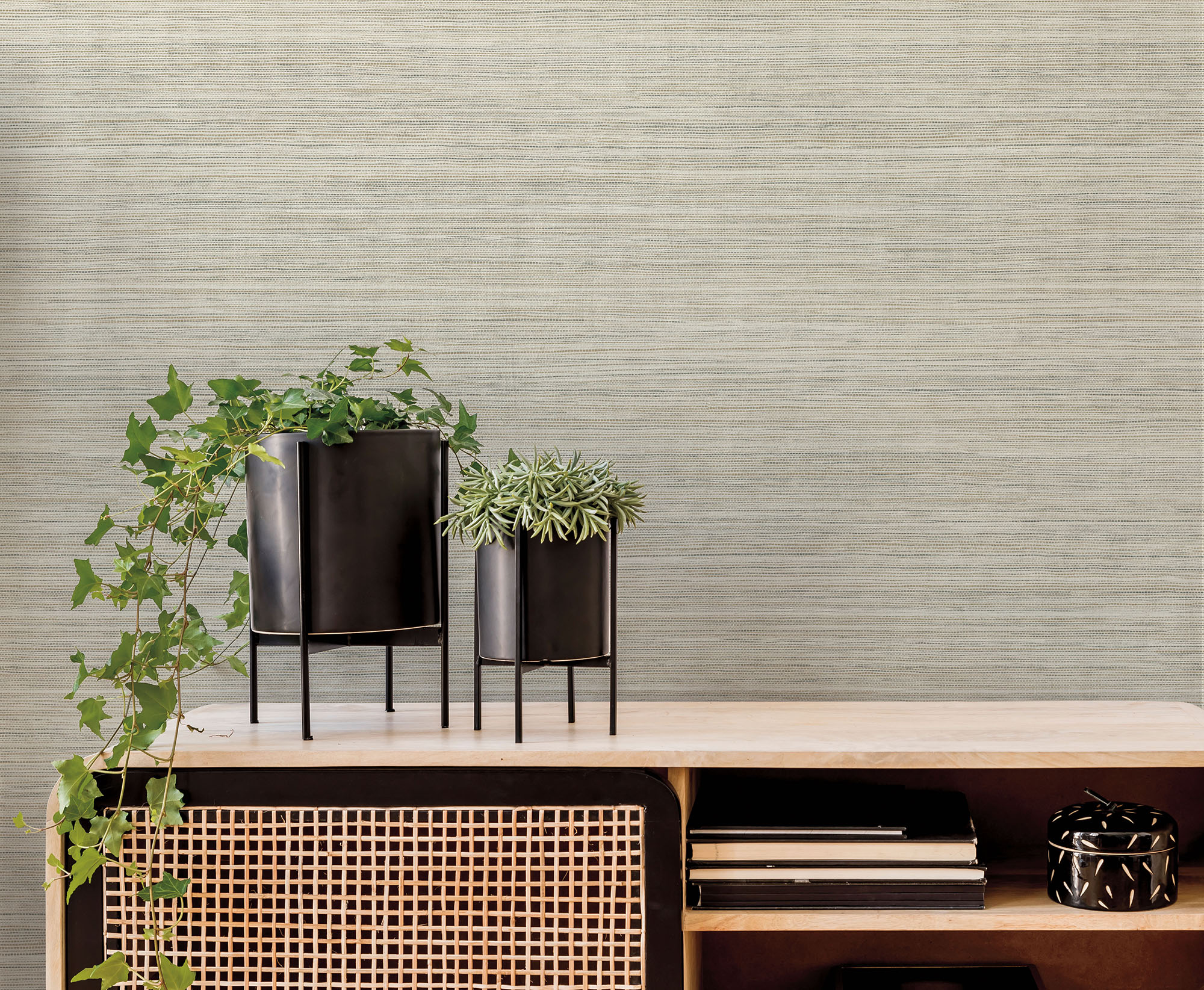 York Wallcoverings GO8305 Greenhouse 60.8-Sq. Feet Brown Non-woven Grasscloth Prepasted Water Activated Paste Wallpaper