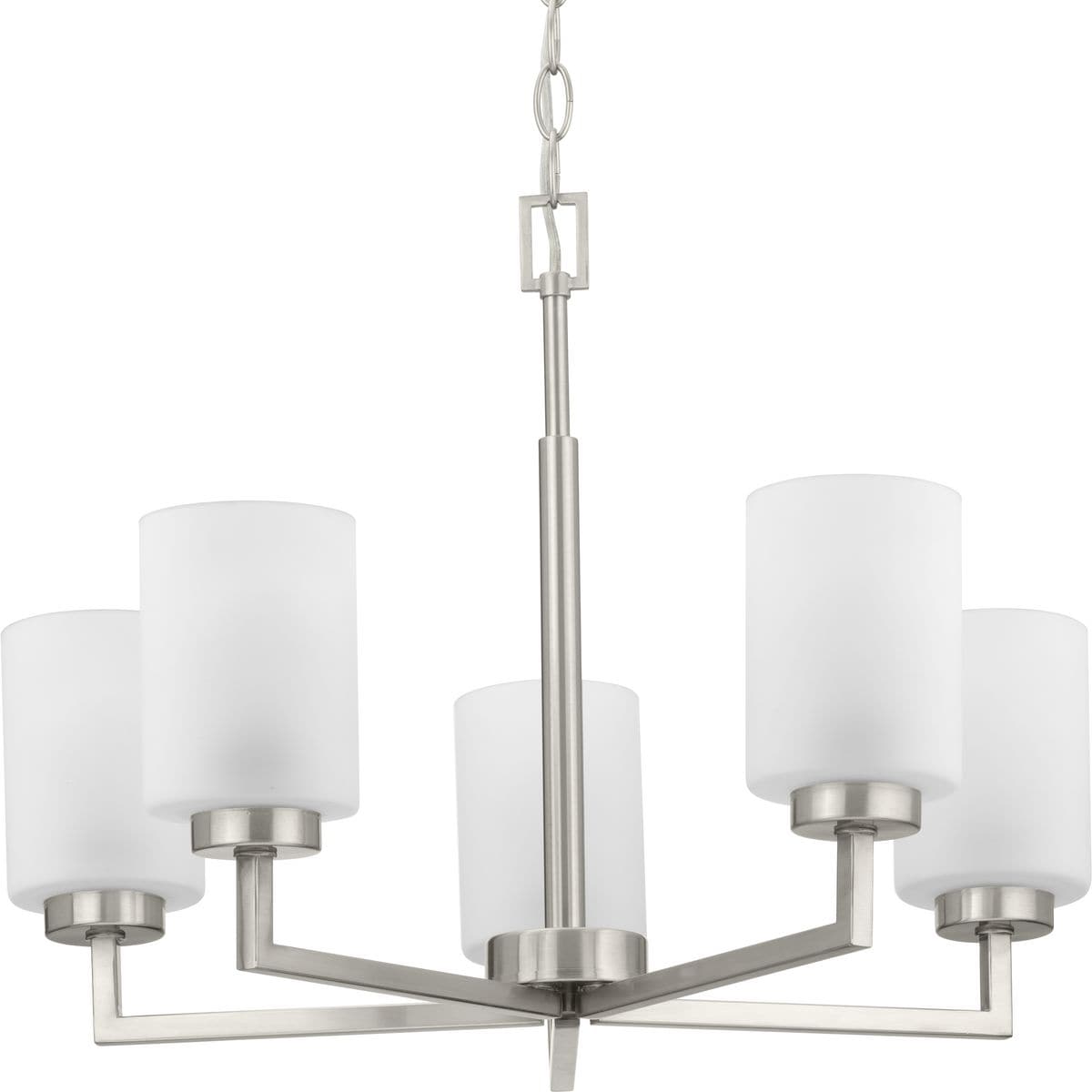 Progress Lighting P400385-009 Rexington 5 -Light Brushed Nickel Modern/contemporary For Use in Bedrooms, Dining Rooms, Foyers, Kitchens, Living Rooms Chandelier
