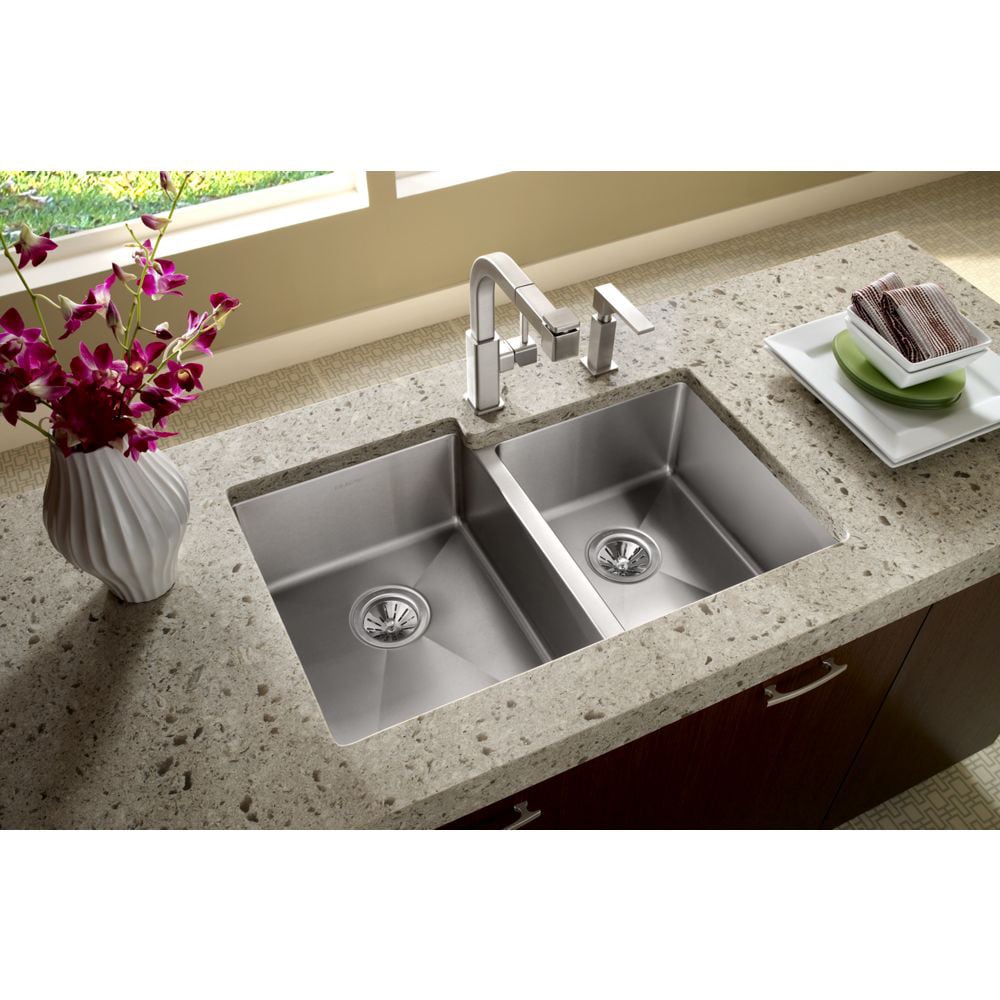 Elkay Avado Brushed Nickel Single Handle Pull-out Kitchen Faucet in the ...