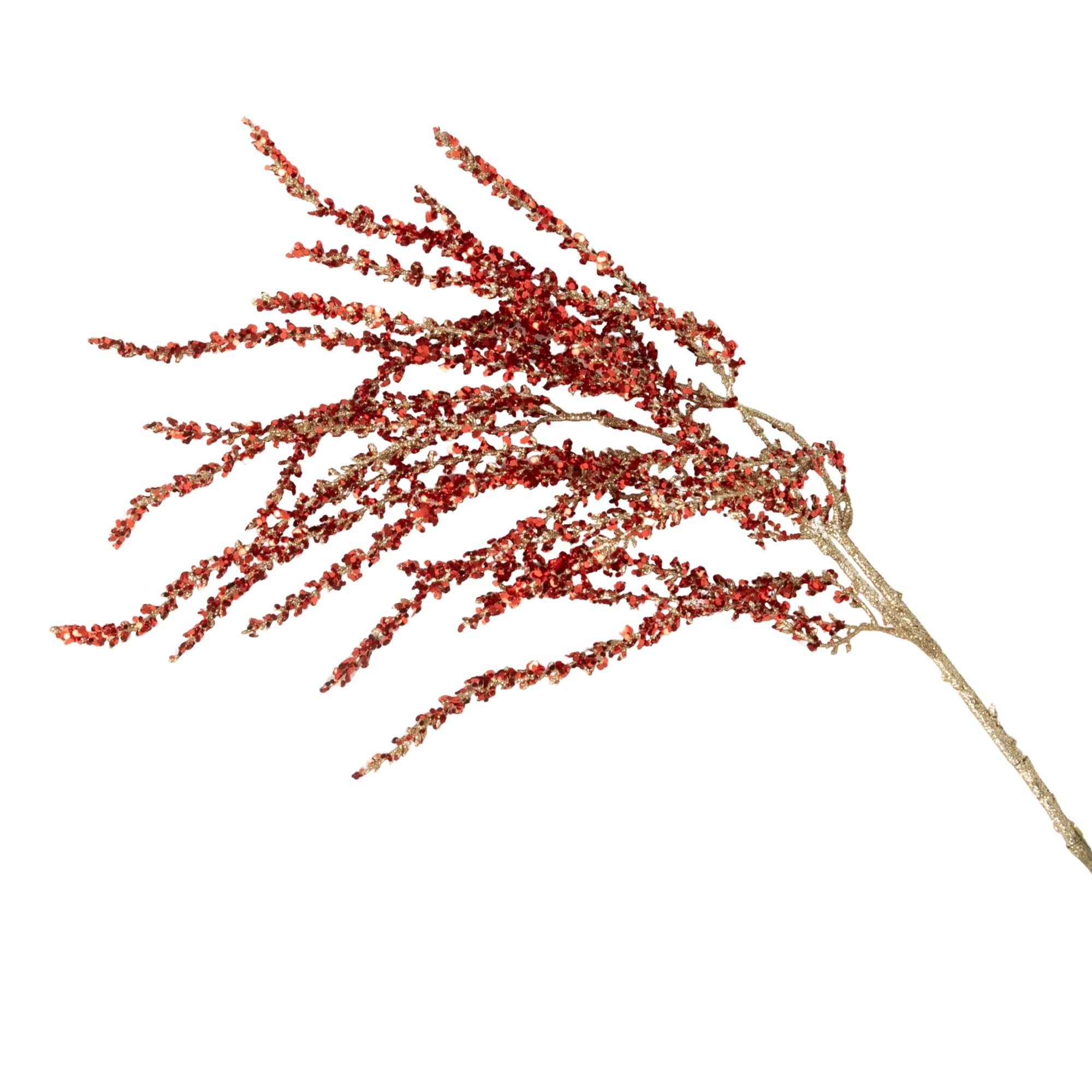 Sullivans ST1925 RE Red Branch Spray Christmas Tree Pick