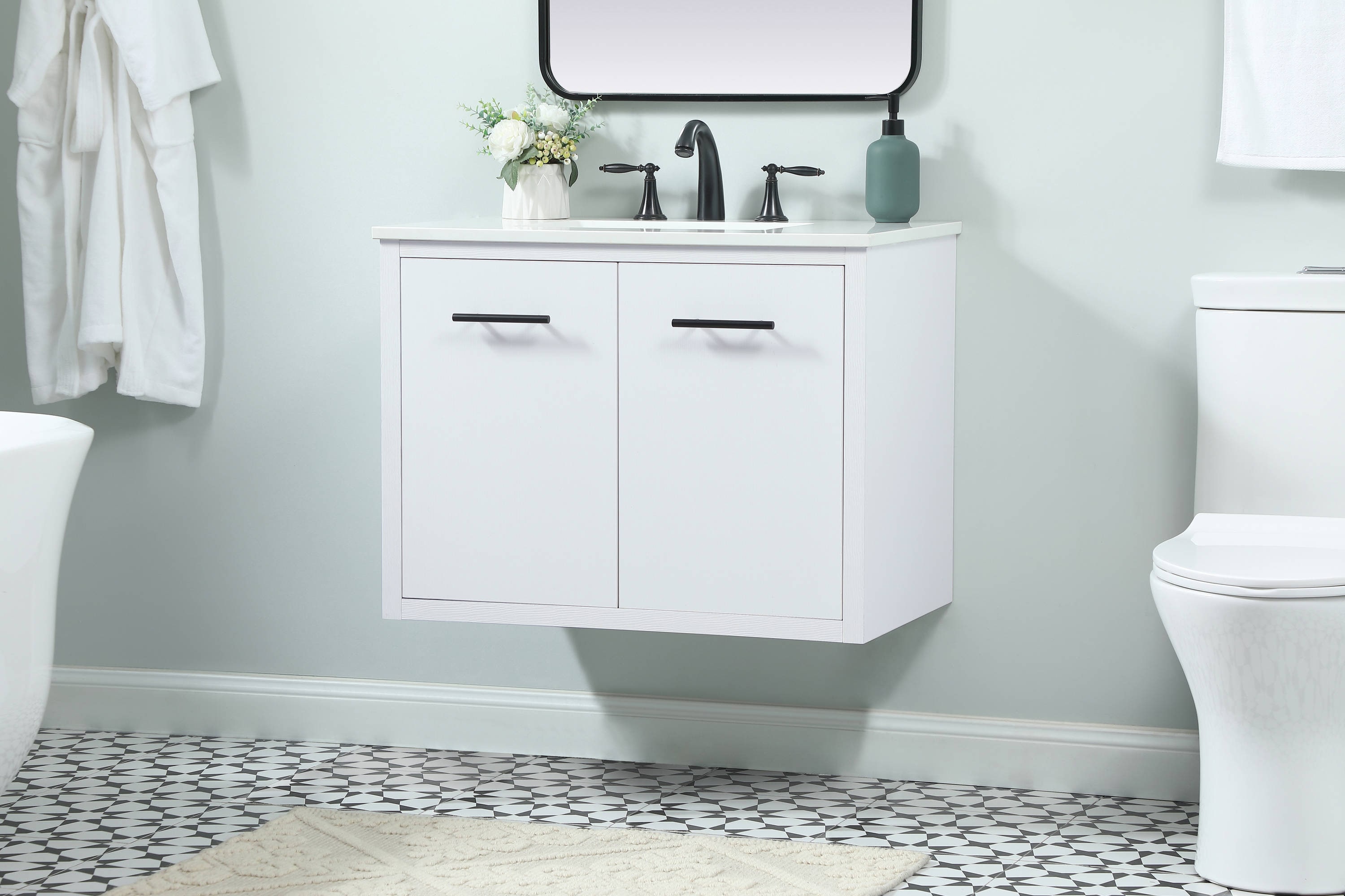 Elegant Decor HF144090MWH Bath-Vanity-Combo - View #6