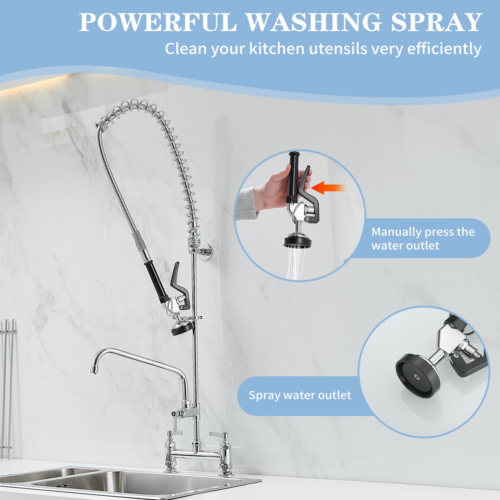 BWE A-94262H-C Kitchen-Faucets - View #2