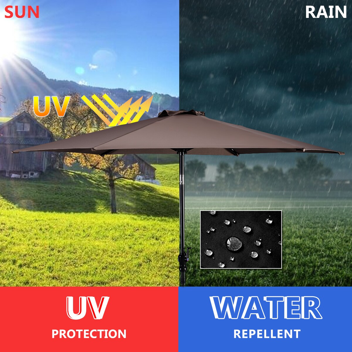 Costway OP2807TN Umbrellas-2 - View #7
