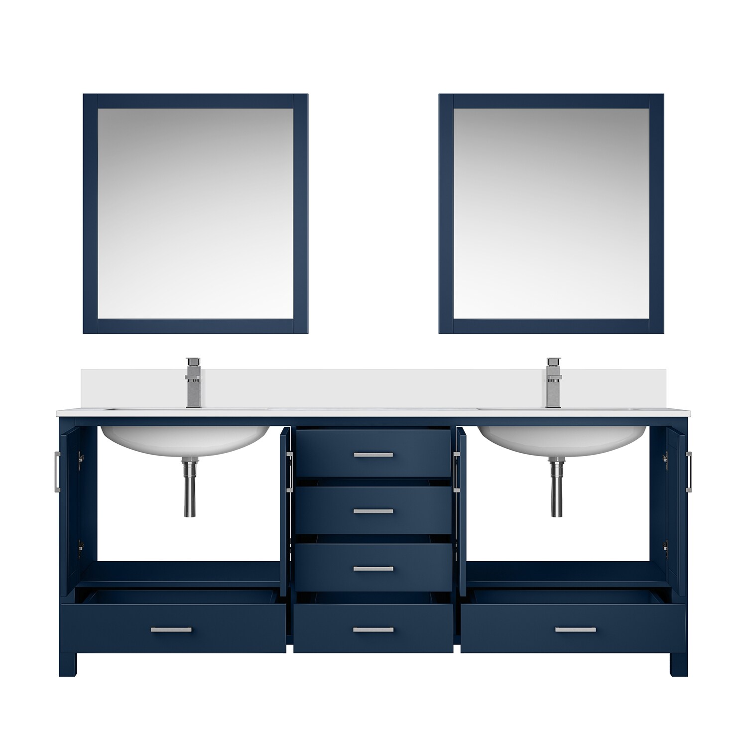 Lexora LJ342280DEWQM30F Bath-Vanity-Combo - View #4
