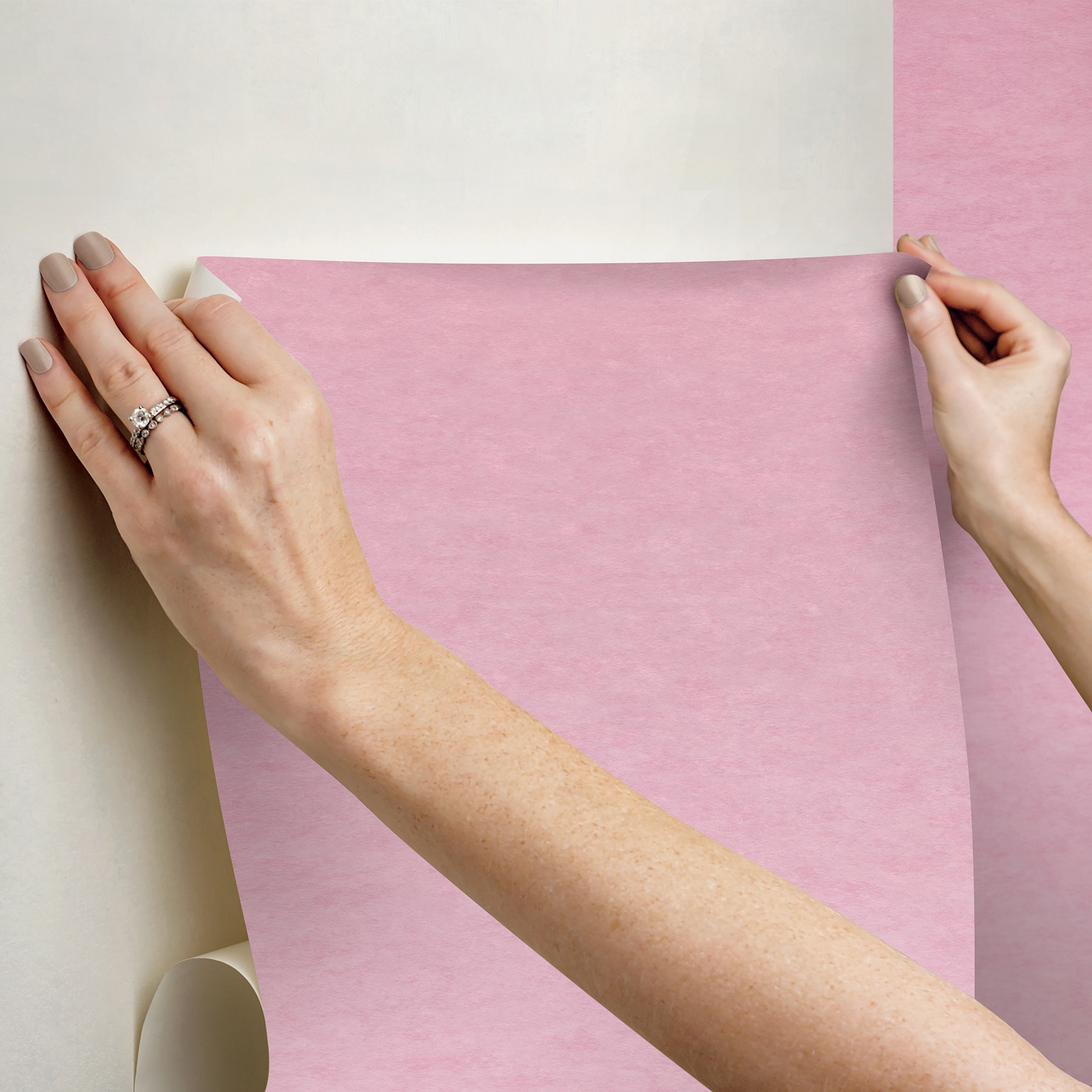 Pink Aura Ombre Peel and Stick Wall Mural