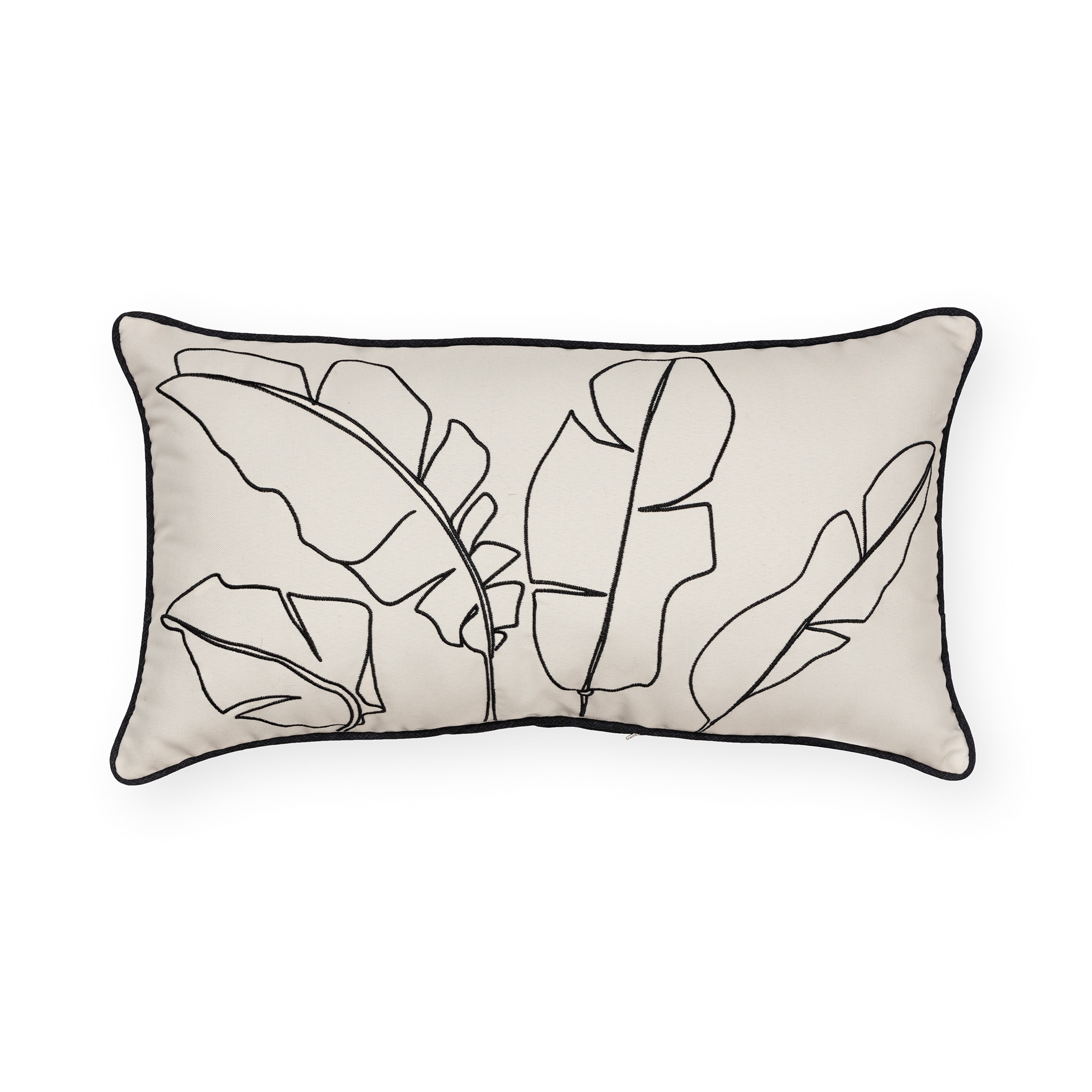 Origin 21 Floral Leaf Outline Rectangular Lumbar Pillow in the Outdoor Decorative Pillows department at Lowes