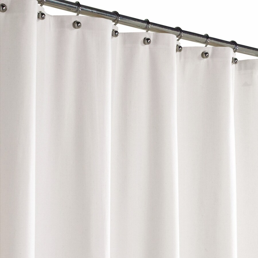 Polyester White Solid Shower Curtain, 36 Inch Wide Shower Curtain