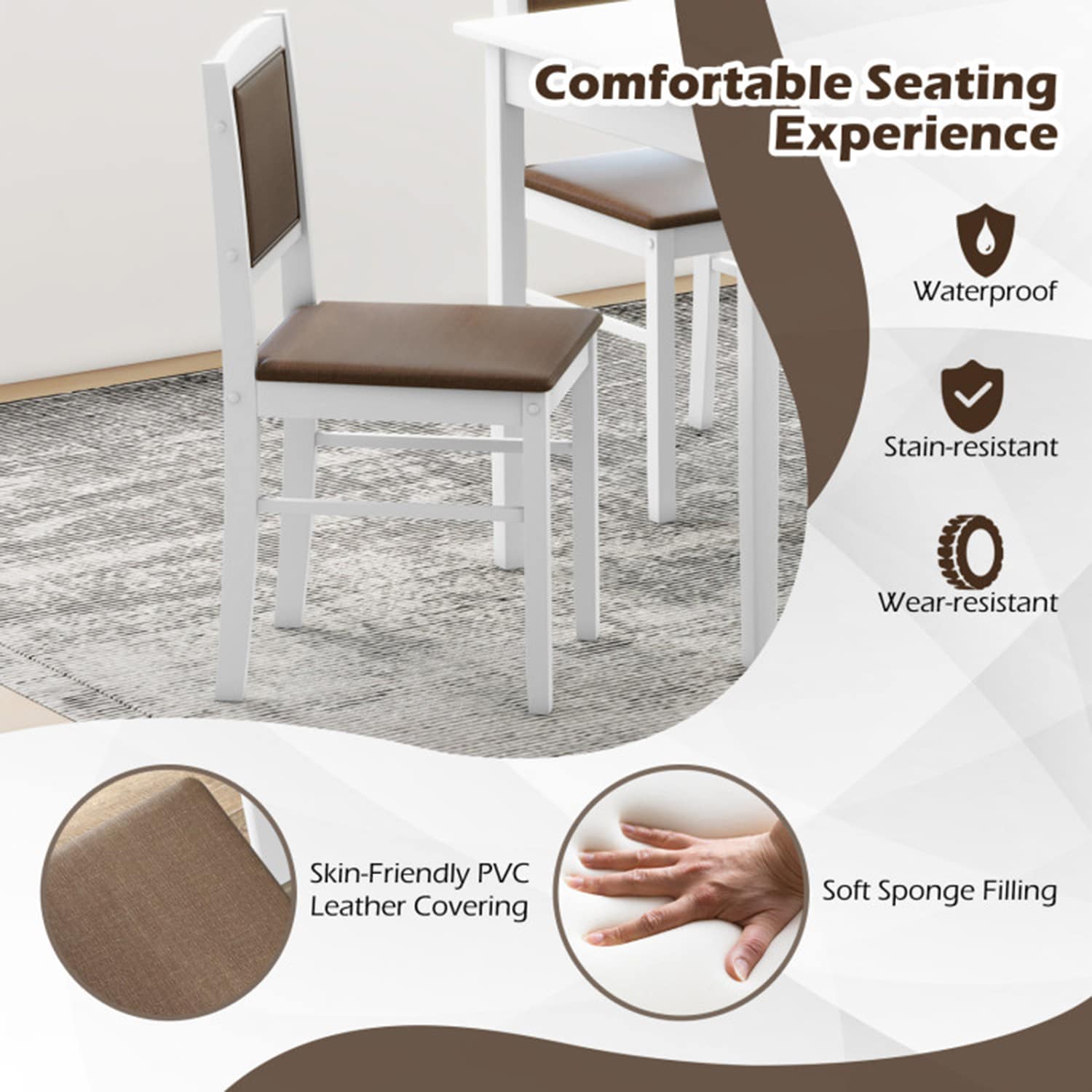 Mondawe MD-KC57178WH Dining-Sets - View #4