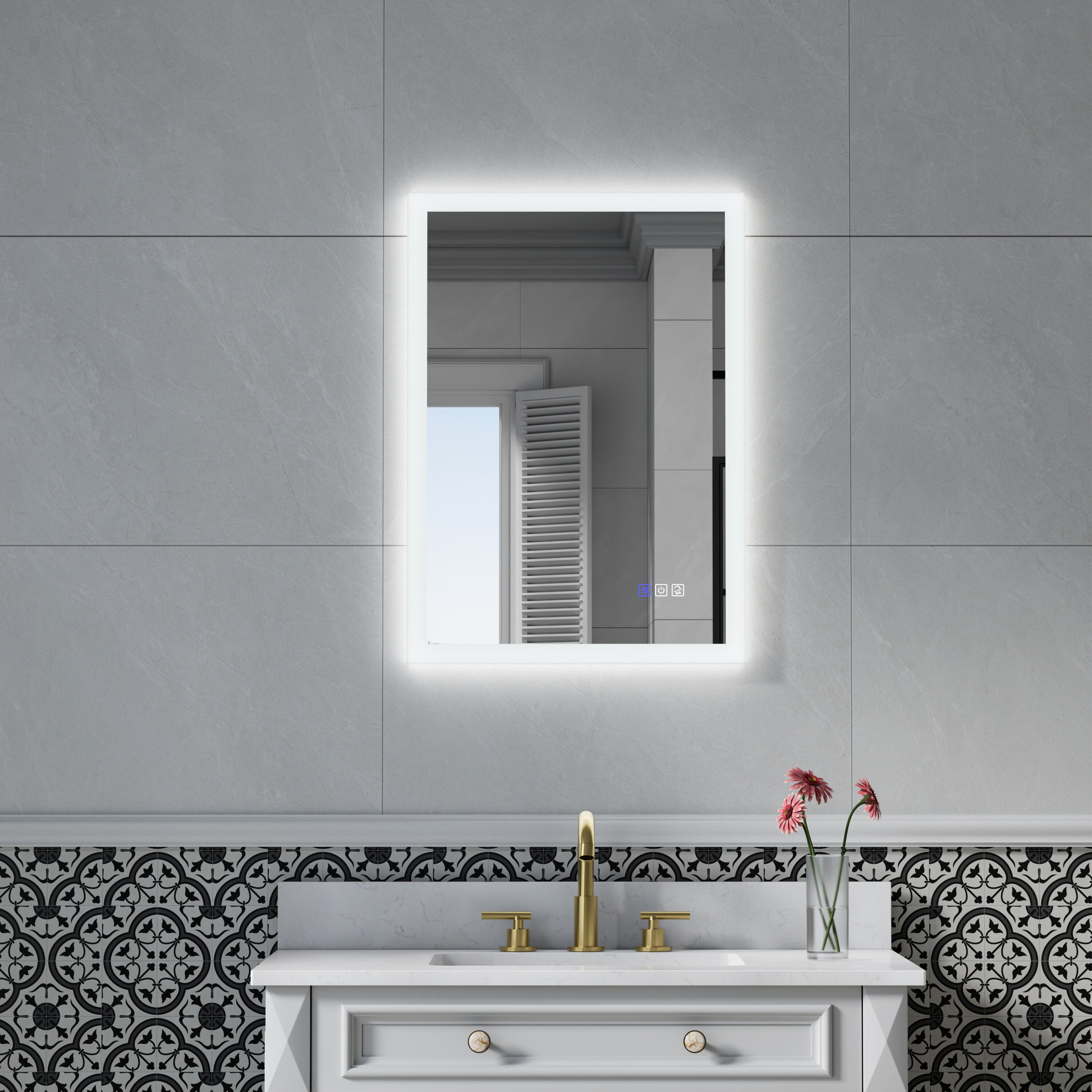 Forclover HYFE-8039CA Framed-Bath-Mirrors - View #11