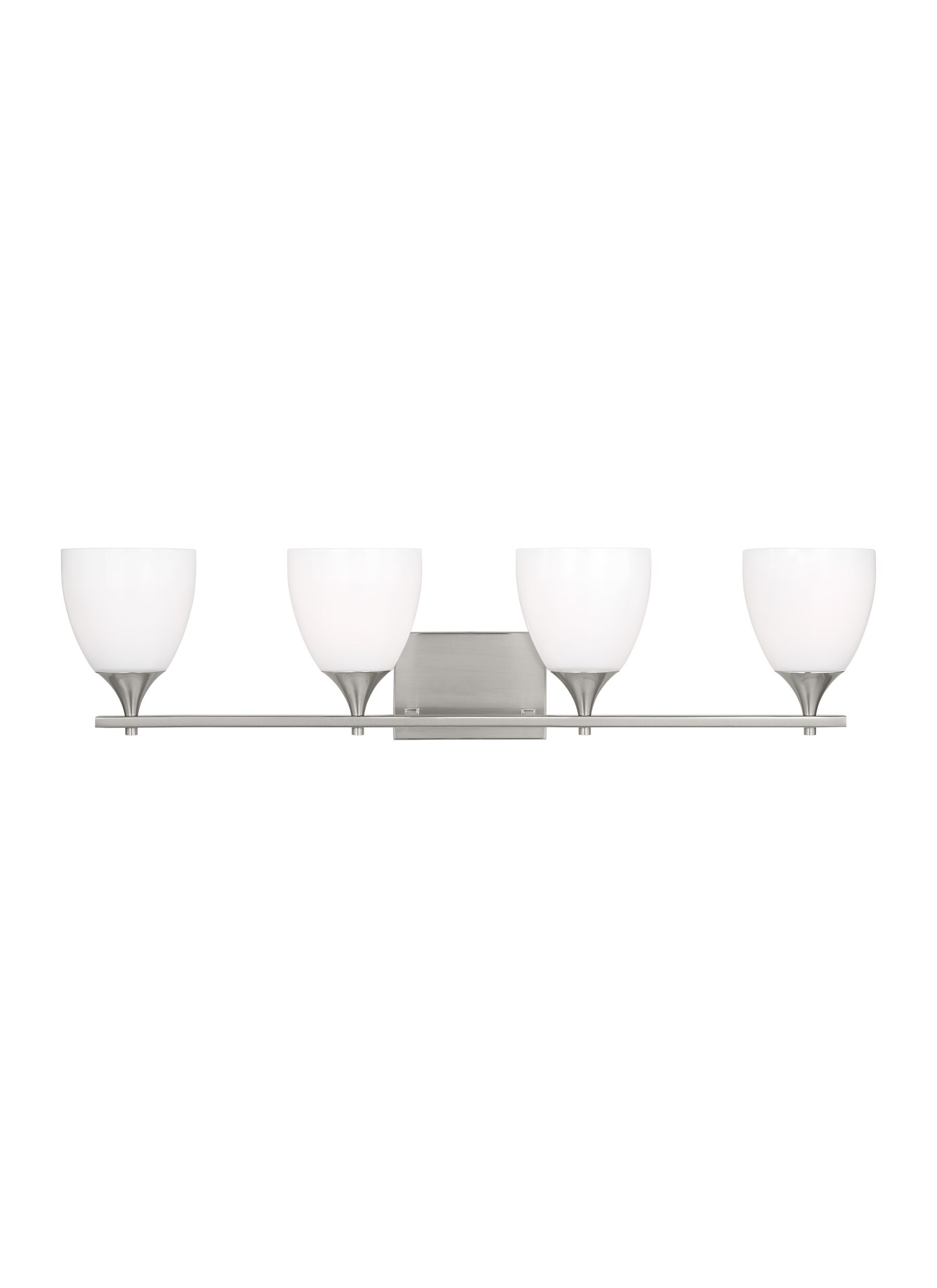 Scott Living DJV1024BS Toffino 36-in 4 -Light Brushed Steel Modern/contemporary Vanity light