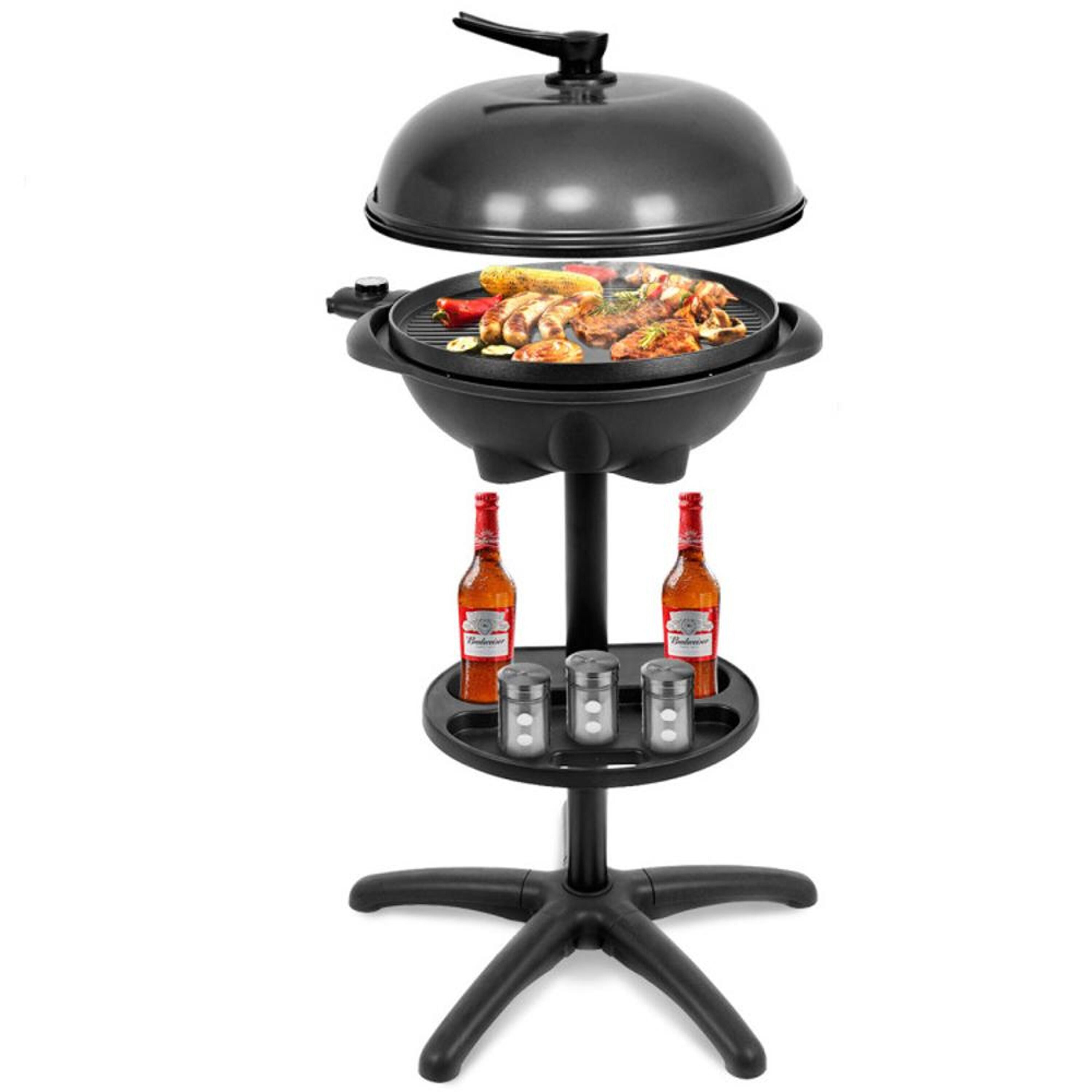 BABOOM BOM-C42178-CO Portable Electric BBQ Grill 1350 -Watt Black Electric Grill
