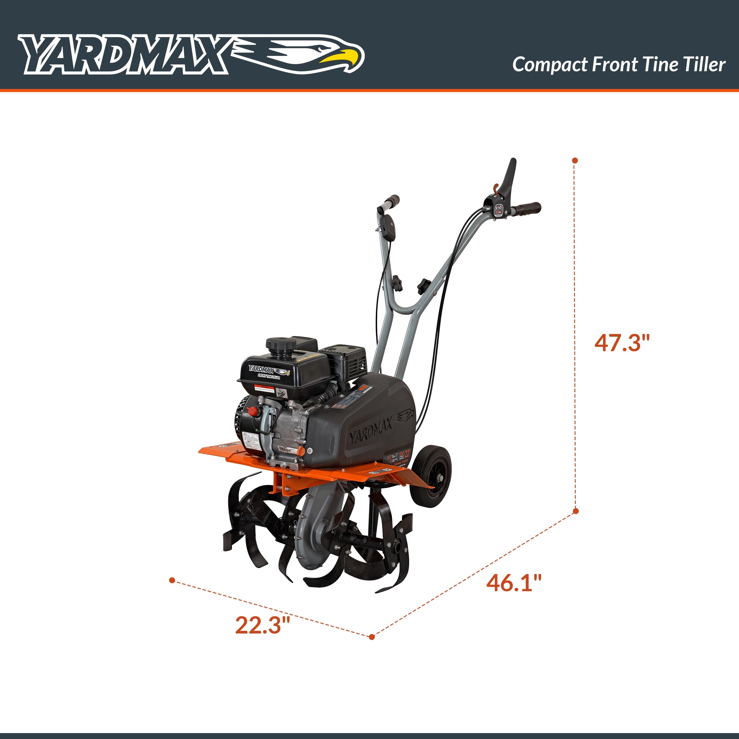 YARDMAX YT5565 tillers - View #6