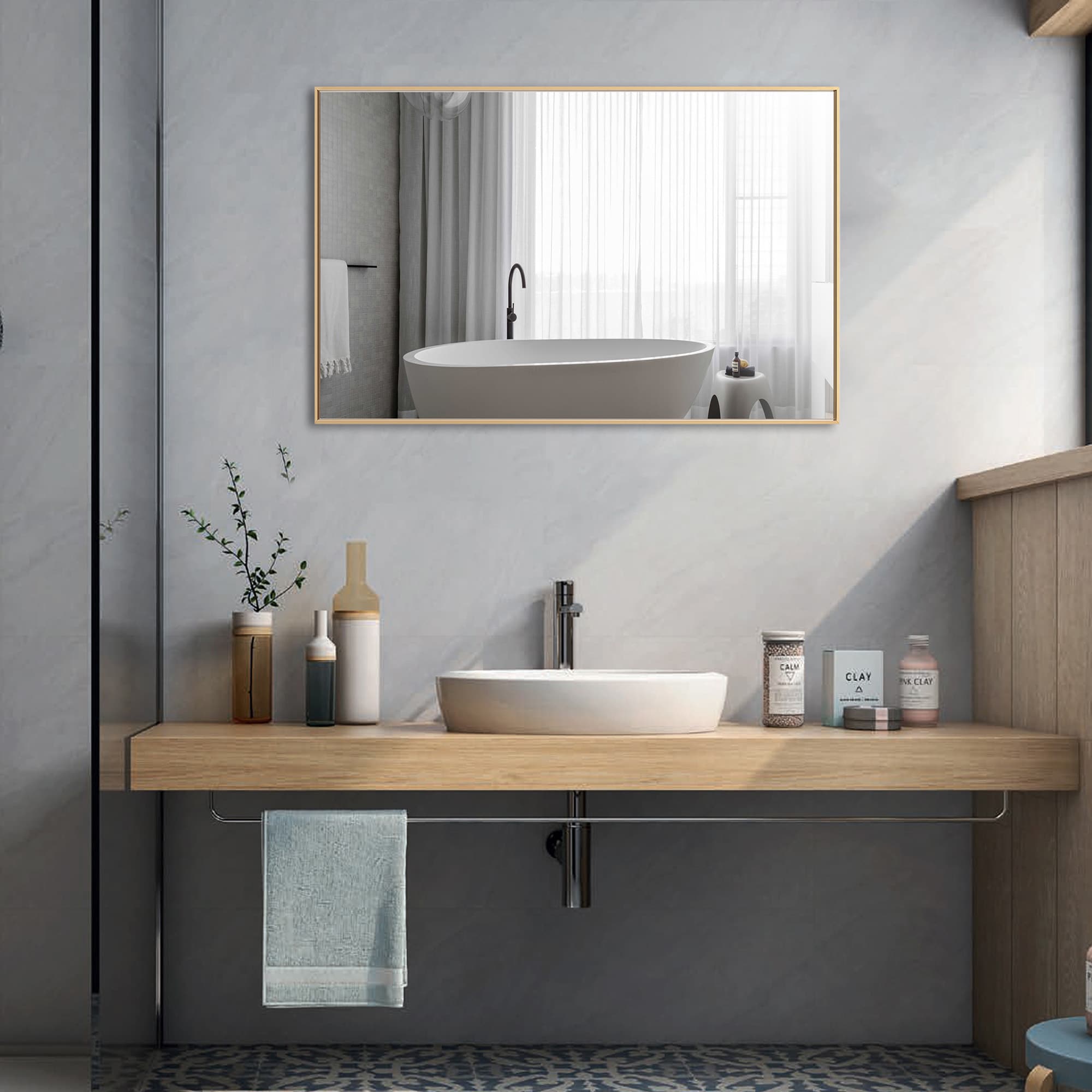 GETLEDEL MR-2526BS Framed-Bath-Mirrors - View #8