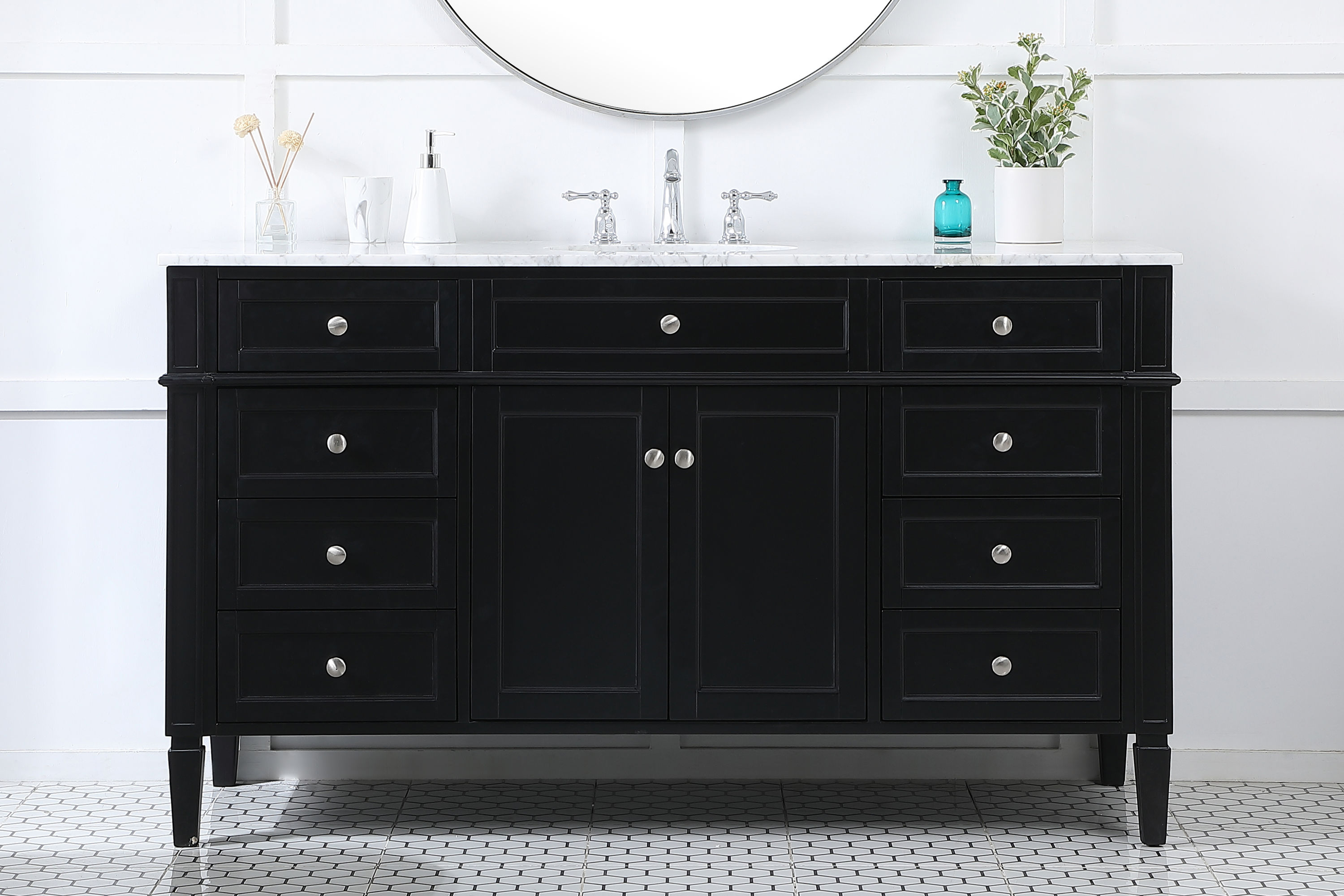 Elegant Decor HF37680BK Bath-Vanity-Combo - View #2