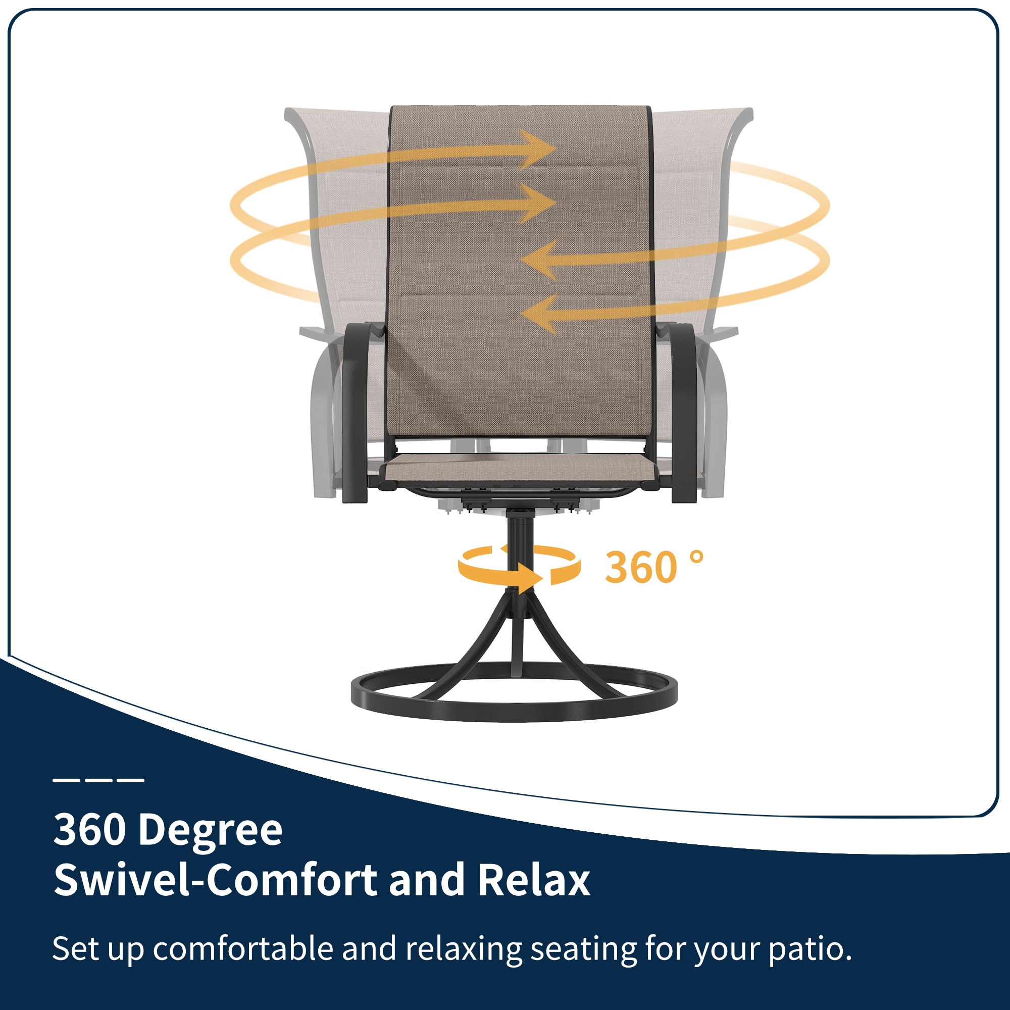 Clihome FCS5020-CL Patio-Chairs - View #7