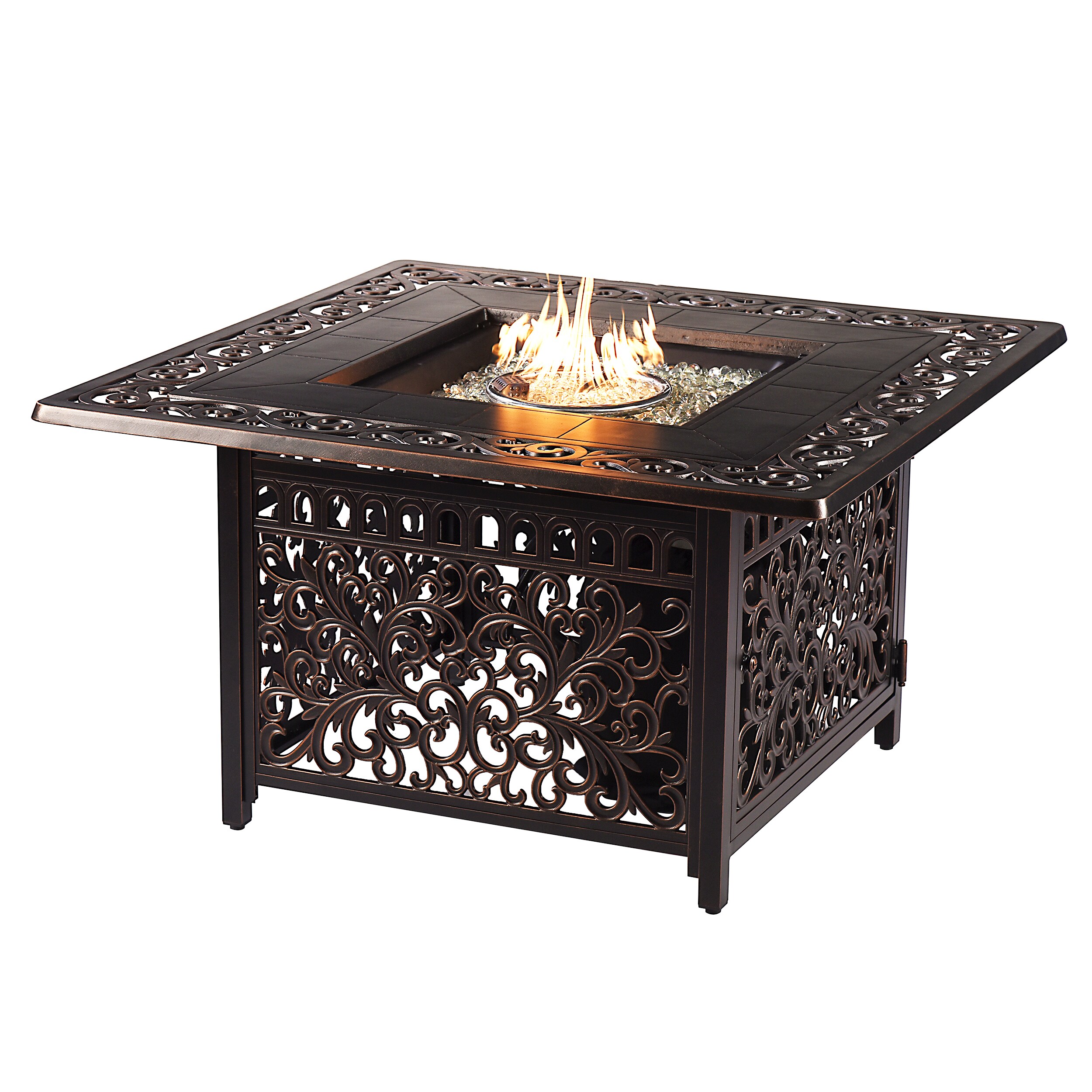 black firepit table