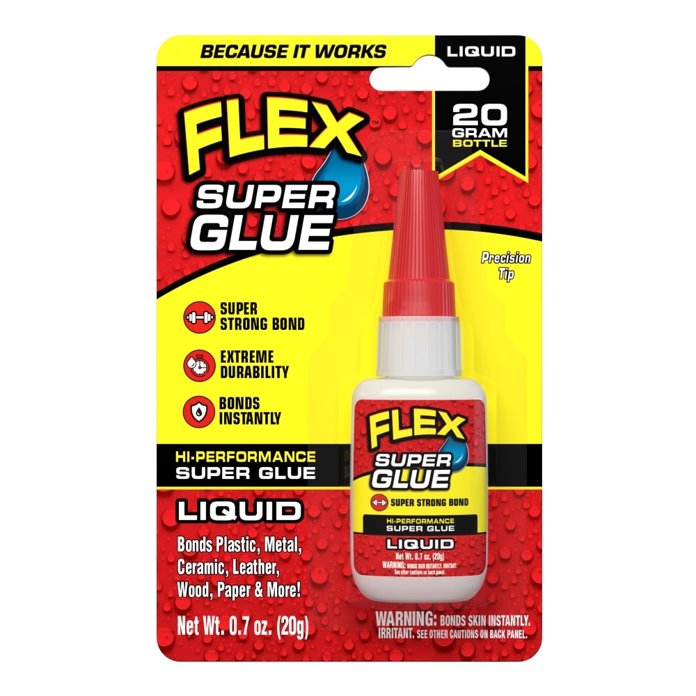 Flex Seal Super Glue 20-gram Liquid Super Glue in the Super Glue department  at