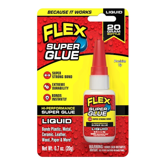 Flex Seal Super Glue 20-gram Liquid Super Glue in the Super Glue department  at