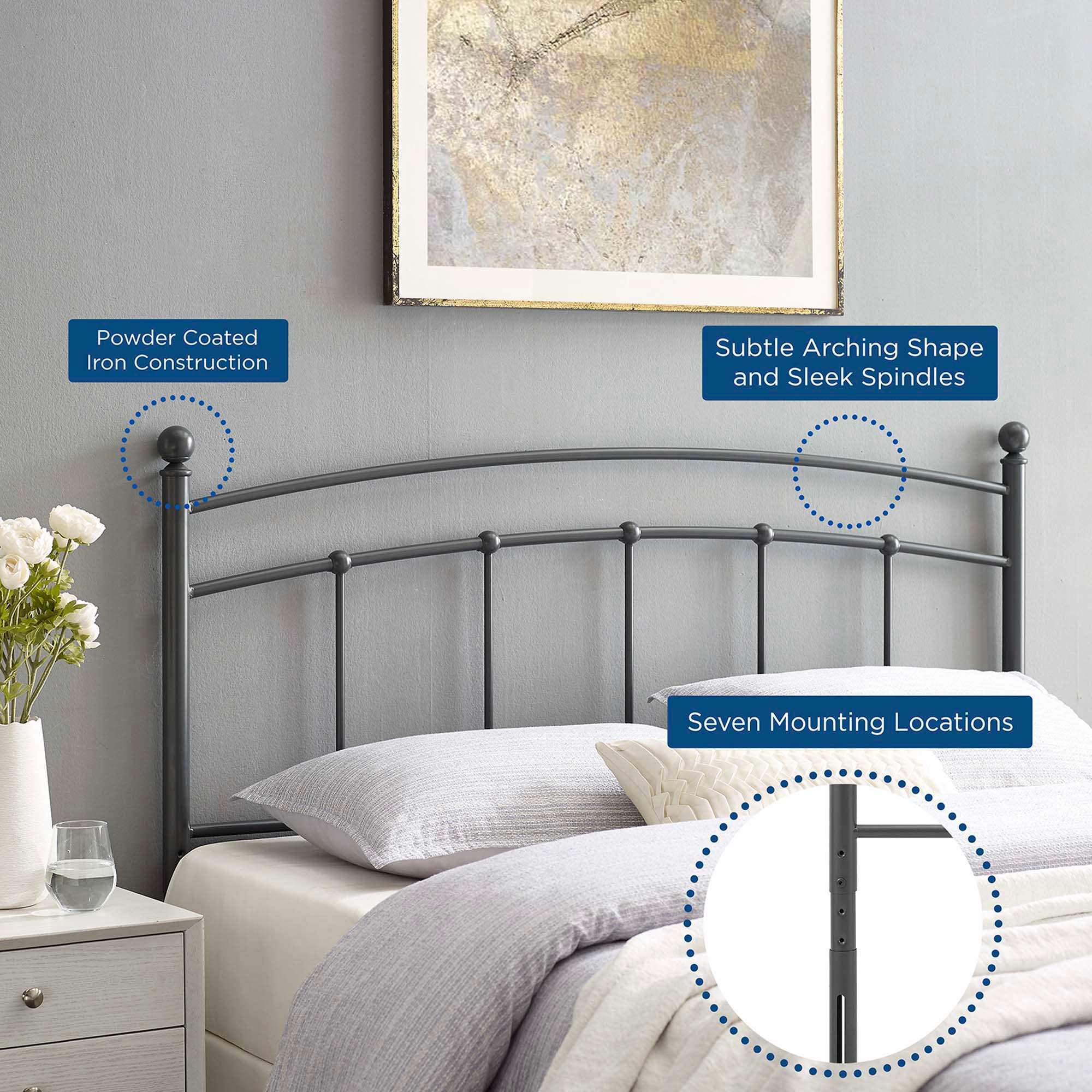 Modway MOD-6156-GRY Upholstered-Headboards - View #3