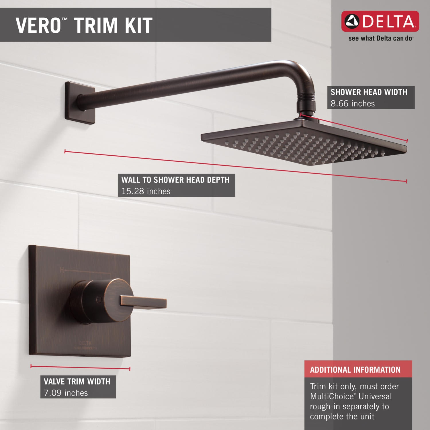 Delta T14253-RB Tub-Shower-Faucets - View #5