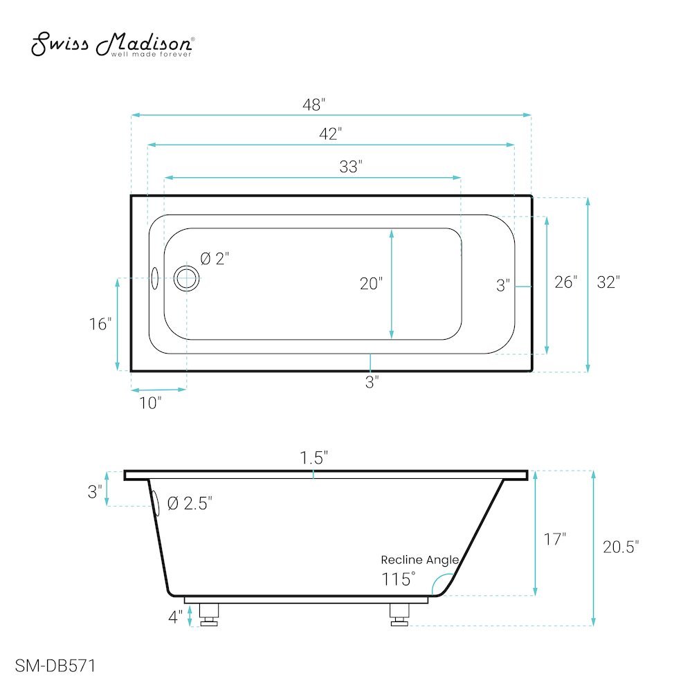 Swiss Madison SM-5-DB571 bathtubs - View #6
