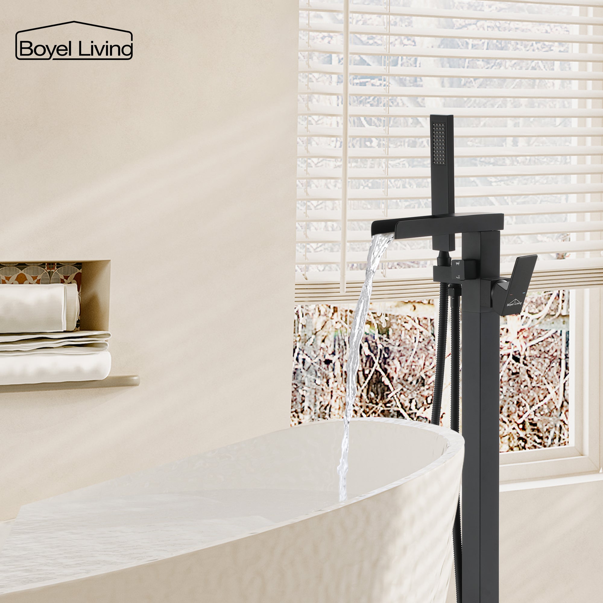 Boyel Living MS-I1512-MB Roman-Tub-Faucets - View #5