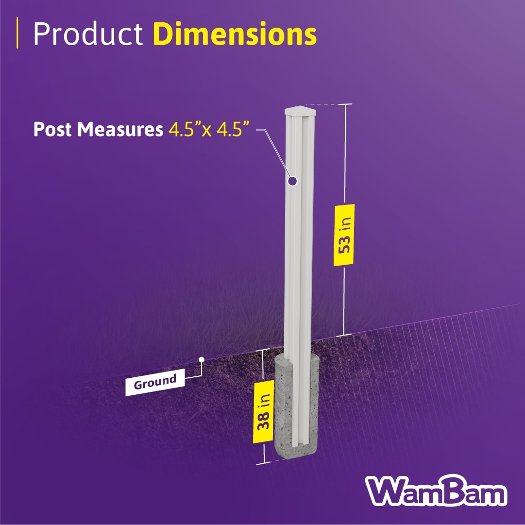 WamBam Fence VP13008 Vinyl-Fence-Panels - View #7