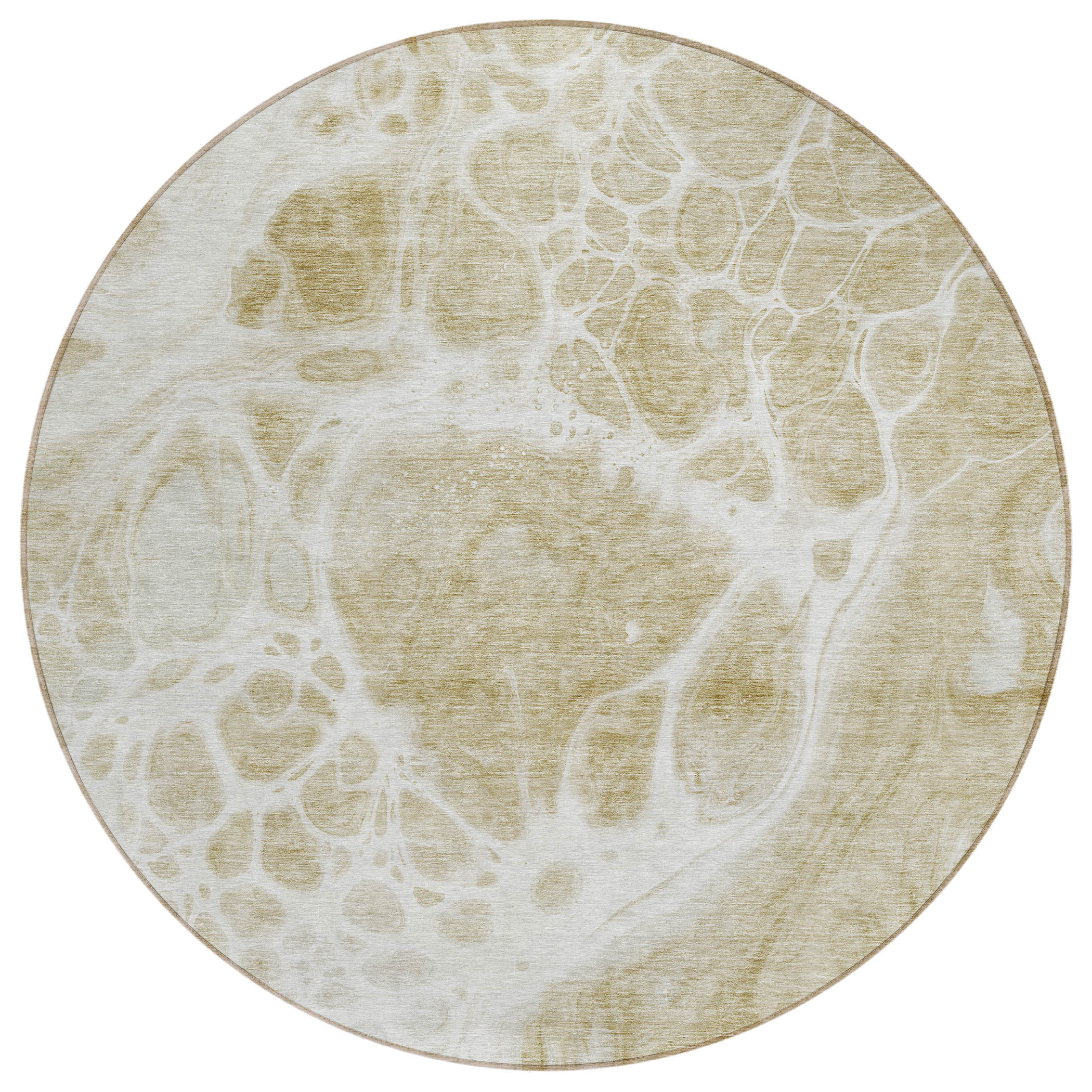 Addison Rugs ACN682TP8RO Chantille ACN682TP 8 x 8 (ft) Polyester Taupe Round Indoor/Outdoor Geometric Machine washable Area rug