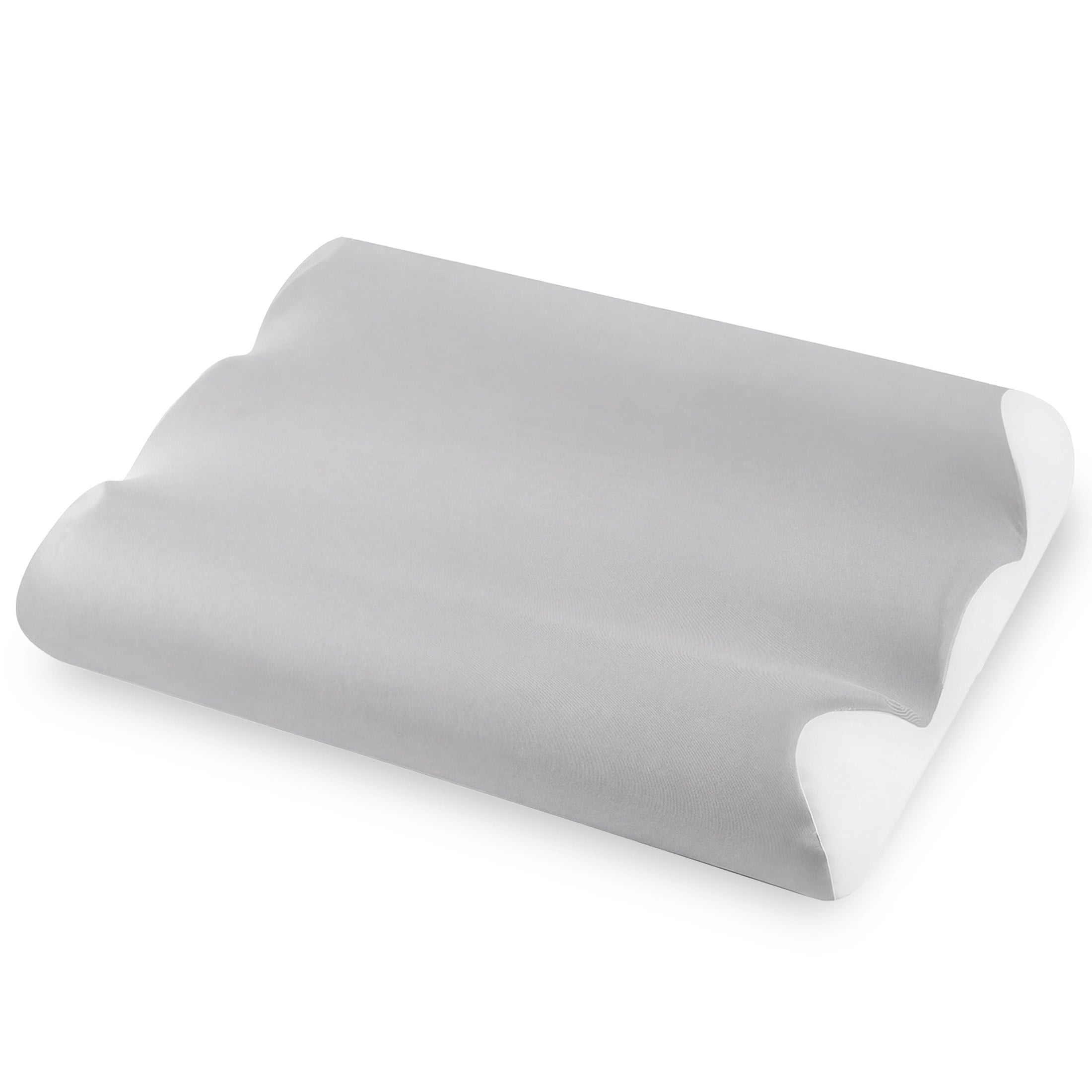 Sweetcrispy Ergonomic Contour Memory Foam Pillow Cloud Support Orthopedic Neck Pillow Cervical Pain Relief and Posture Correction White-Gray