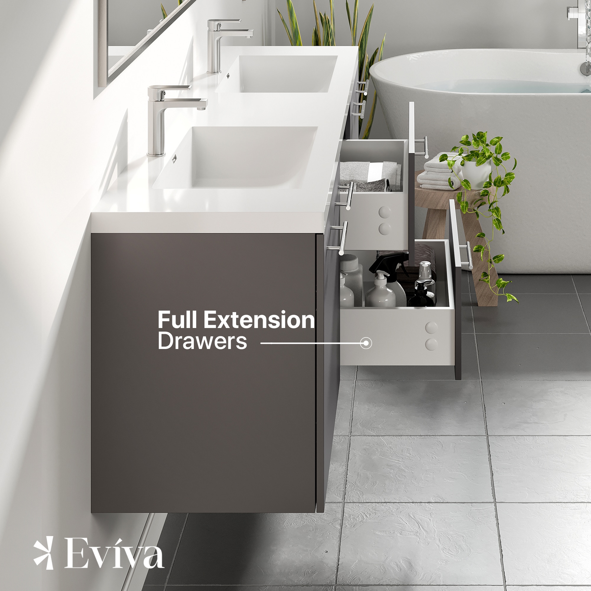 Eviva EVVN404-72GR Bath-Vanity-Combo - View #5