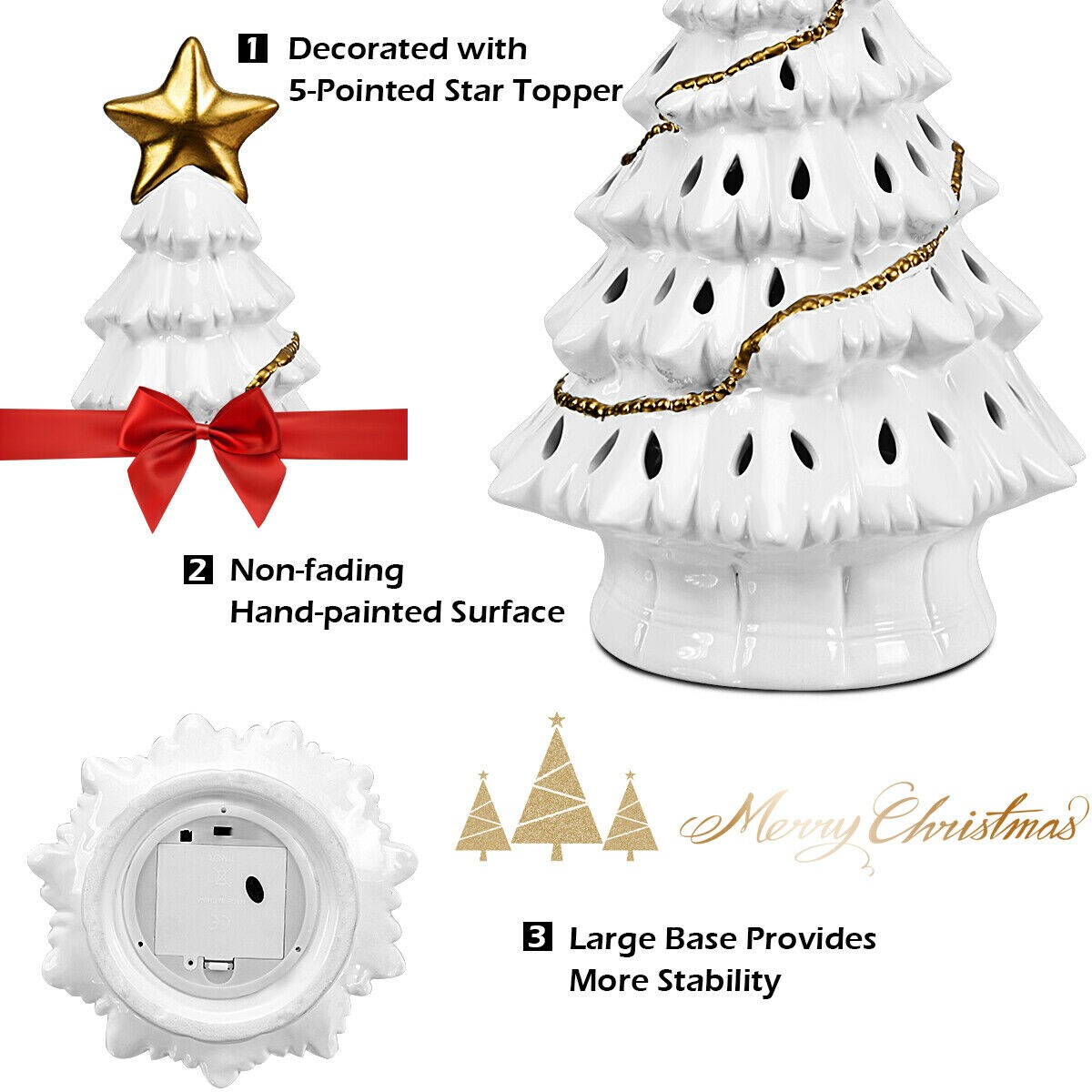 WELLFOR CM-HWY-22113 Table-Christmas-Decorations - View #4