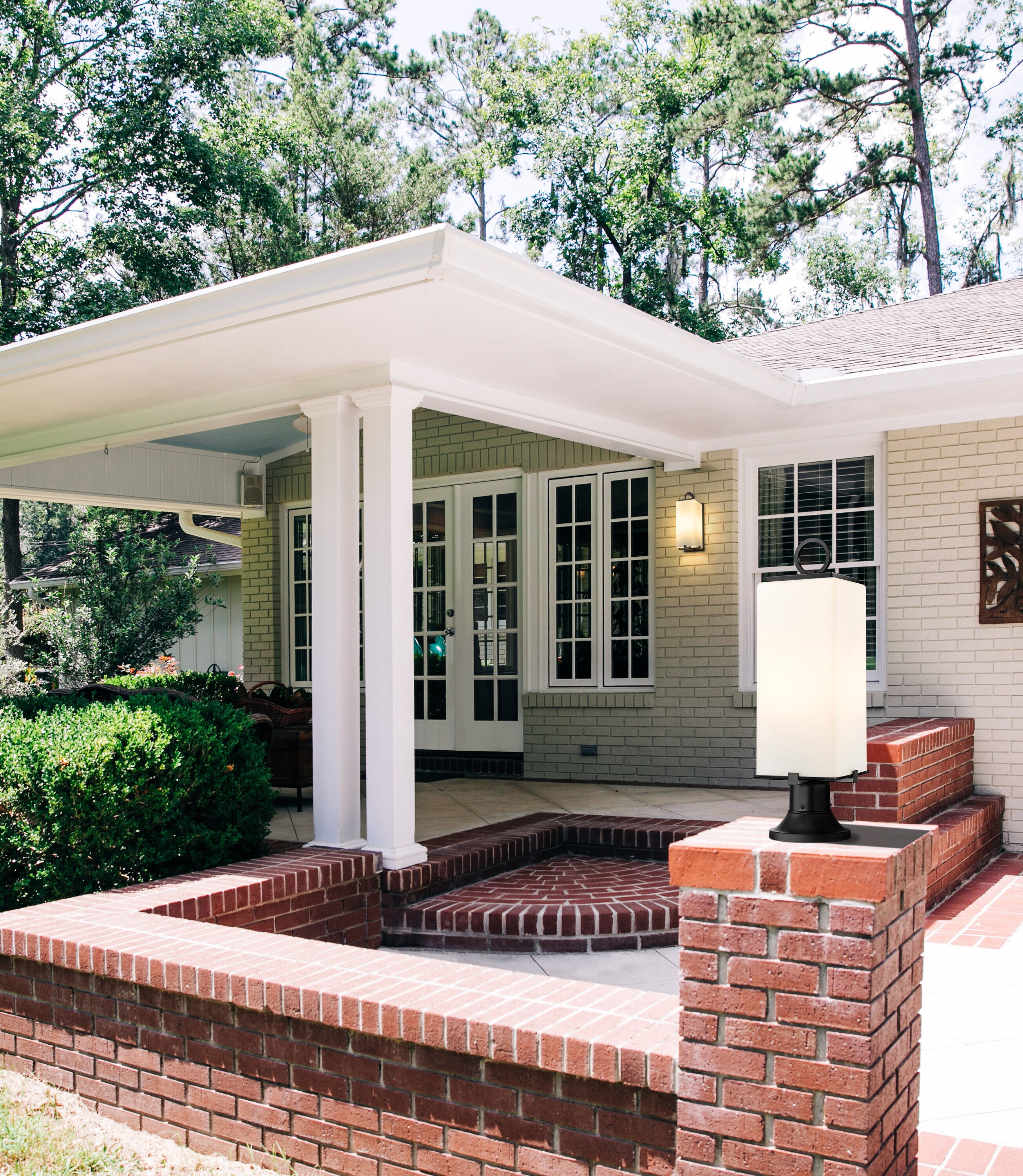 Z-Lite 593PHMR-553PM-BK Complete-Post-Lights - View #3