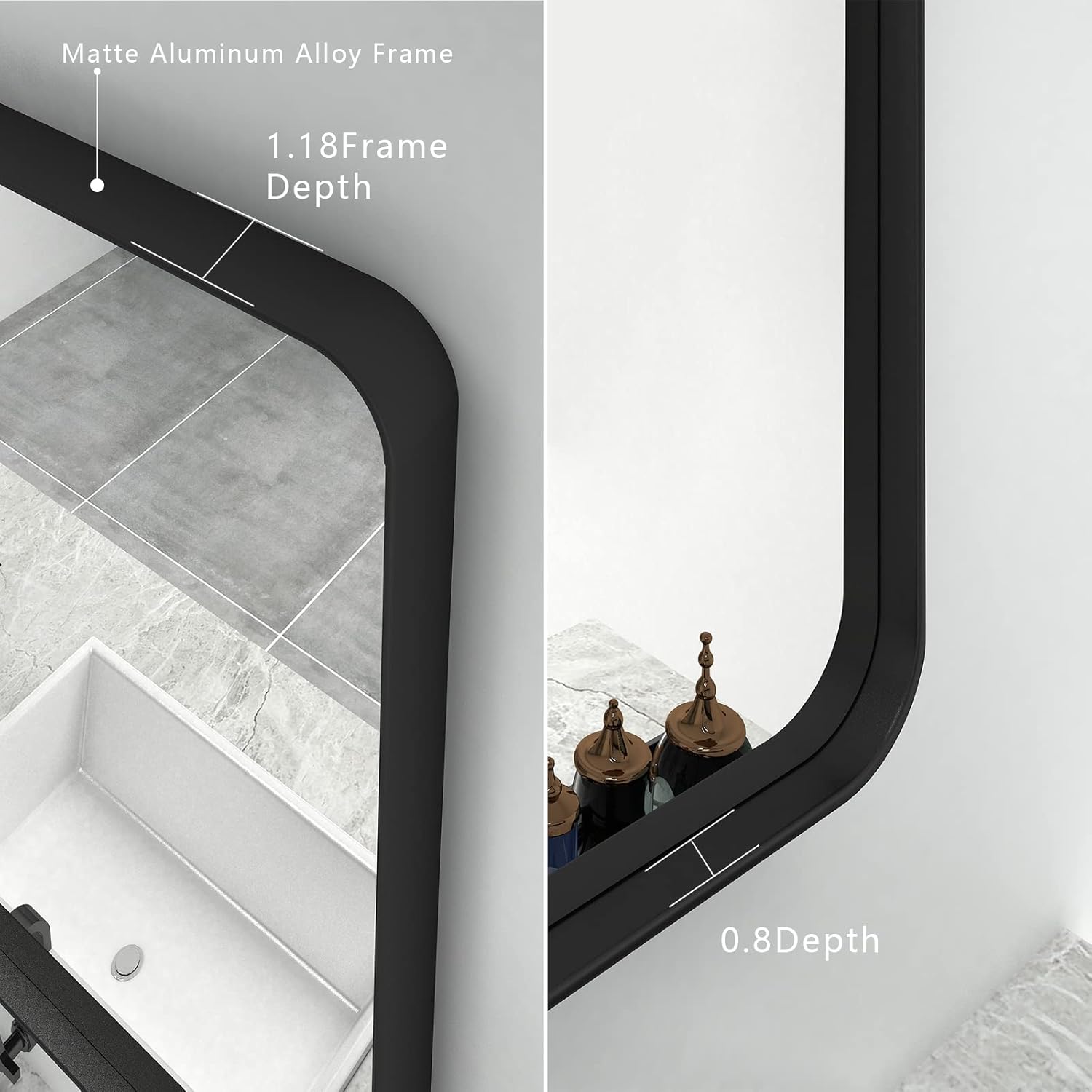 LOAAO B4060 Framed-Bath-Mirrors - View #2