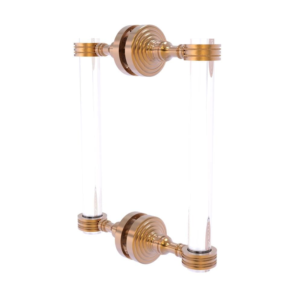 Allied Brass PG-406D-8BB-BBR Brushed nickel 8-Inches Hinged shower door Handle